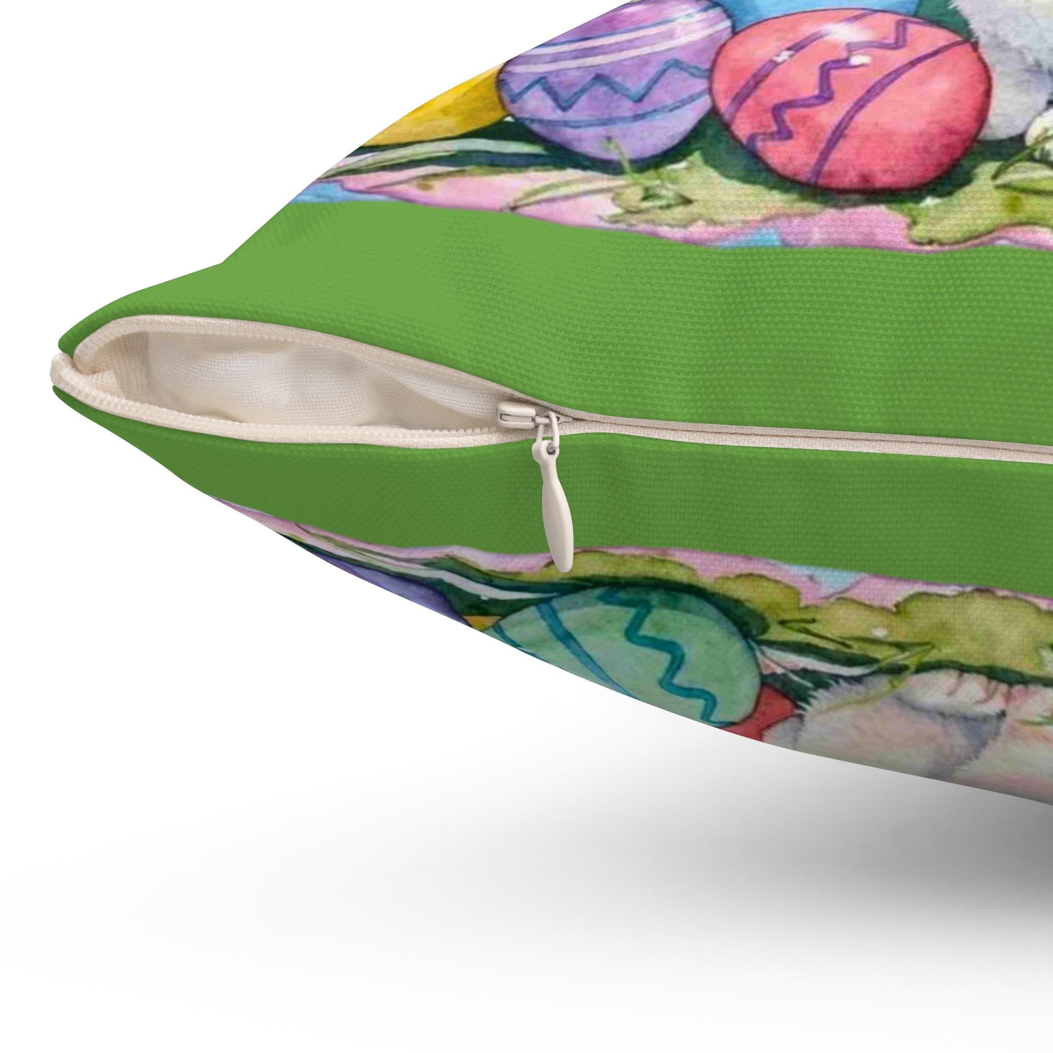 Easter Lillies Floral Pillow — Square Decorative Throw Cushion product thumbnail image Easter Lillies Floral Pillow — Square Decorative Throw Cushion product thumbnail image