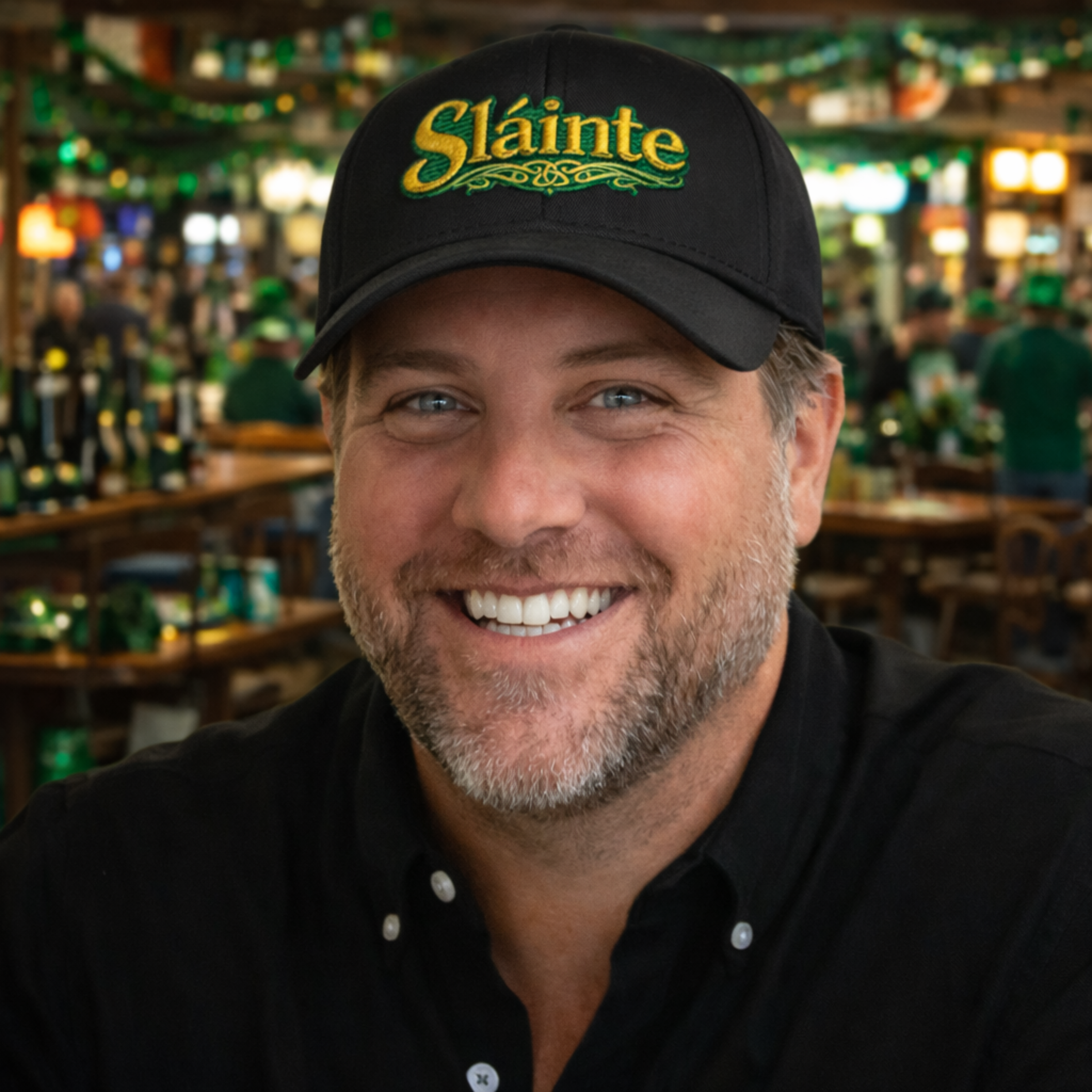 Sláinte Embroidered Baseball Cap — Irish Cheers Hat for St. Patrick's Day product thumbnail image