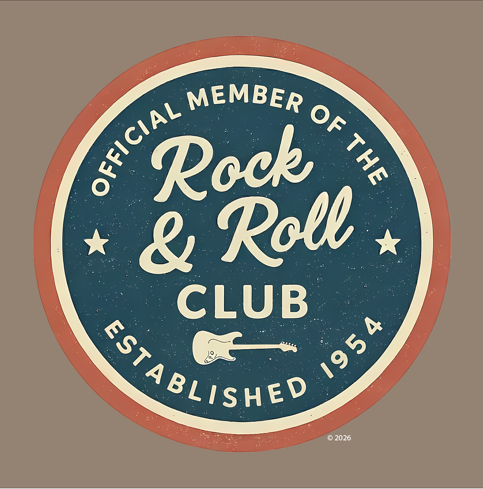 Official Member Rock & Roll Club Tee — Vintage Badge Music T‑Shirt product thumbnail image Official Member Rock & Roll Club Tee — Vintage Badge Music T‑Shirt product thumbnail image