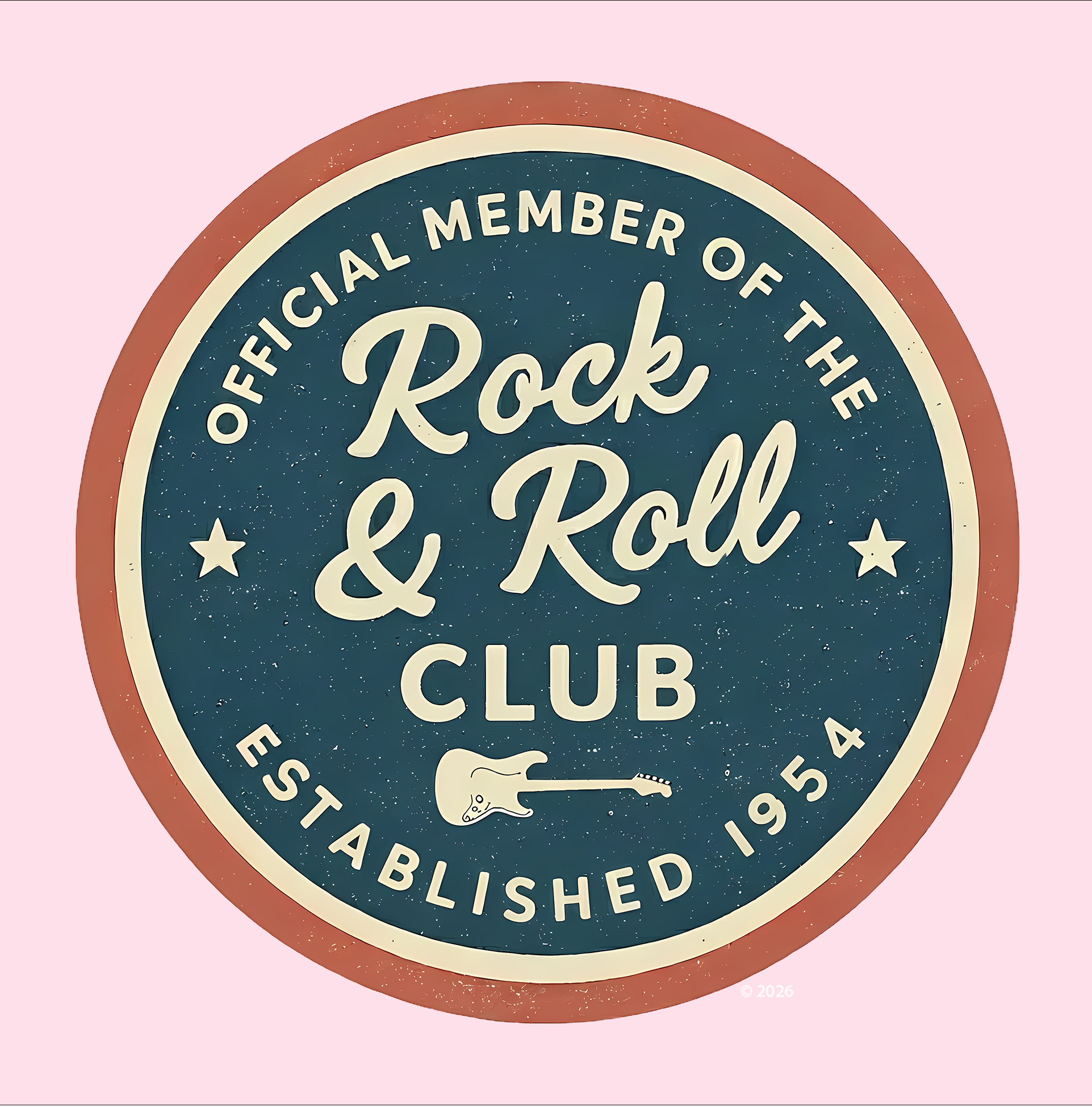 Official Member Rock & Roll Club Tee — Vintage Badge Music T‑Shirt product thumbnail image Official Member Rock & Roll Club Tee — Vintage Badge Music T‑Shirt product thumbnail image
