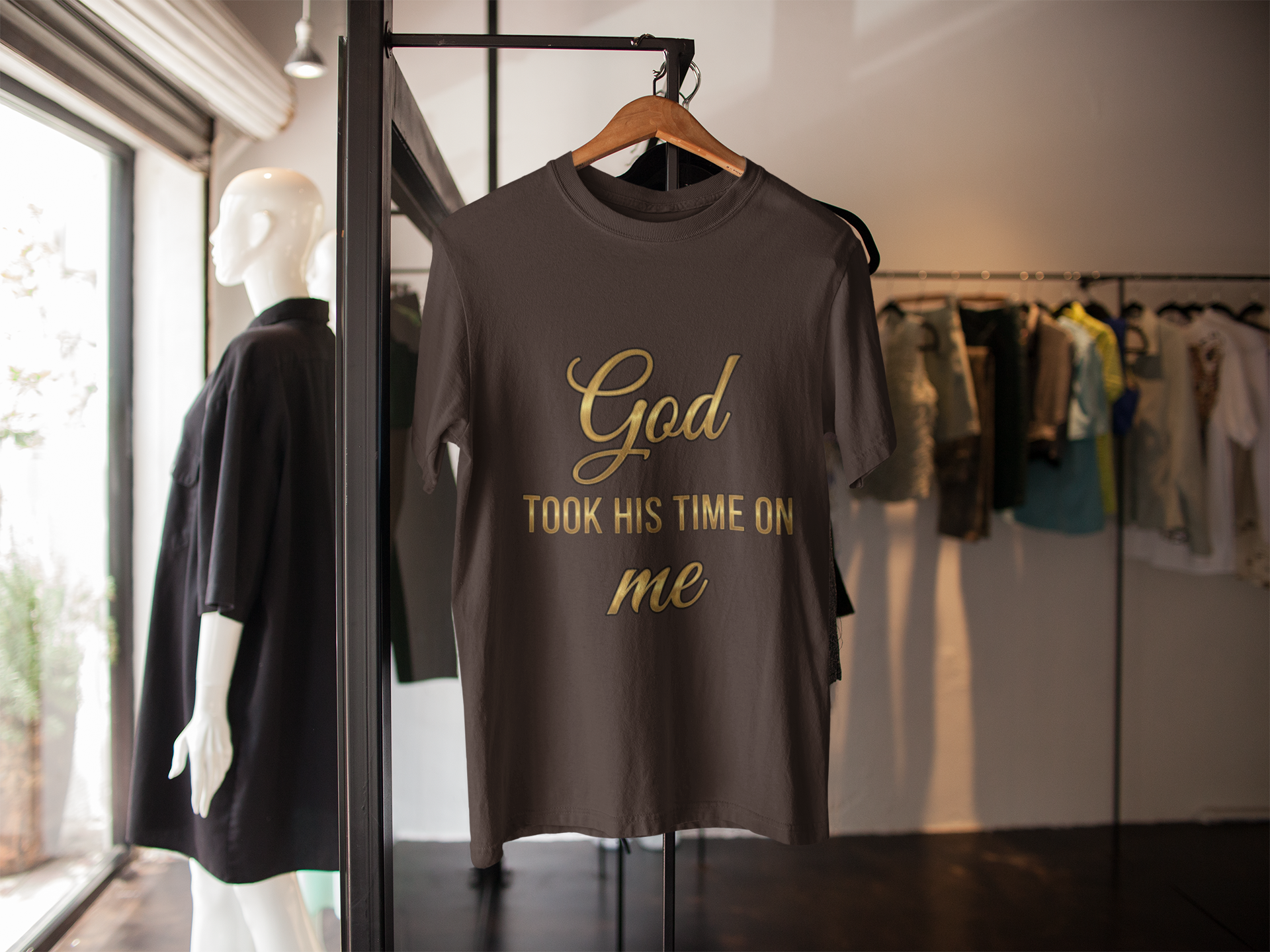 Empowering God Took His Time on Me T-Shirt