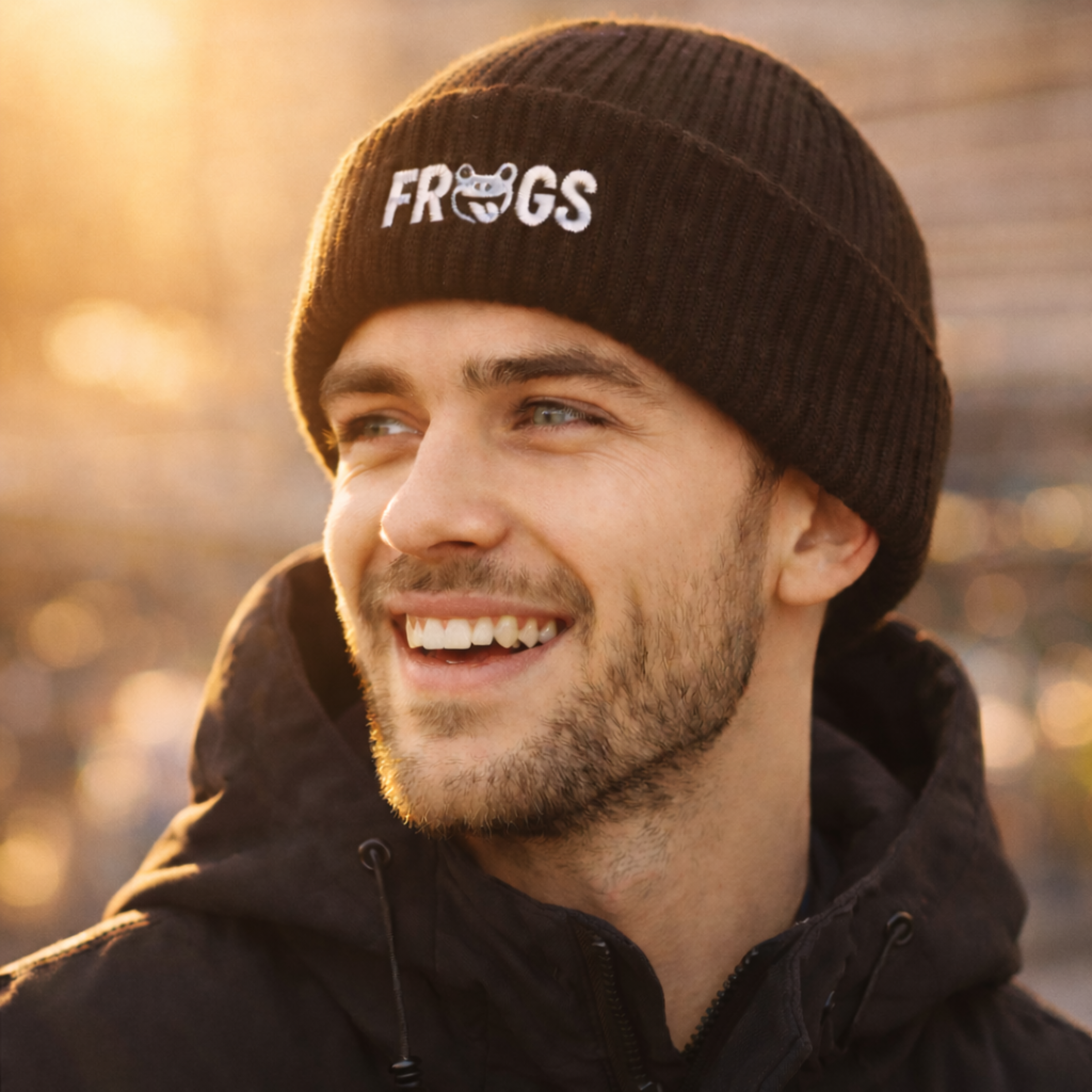 Embroidered Frugs Logo Cuff Beanie