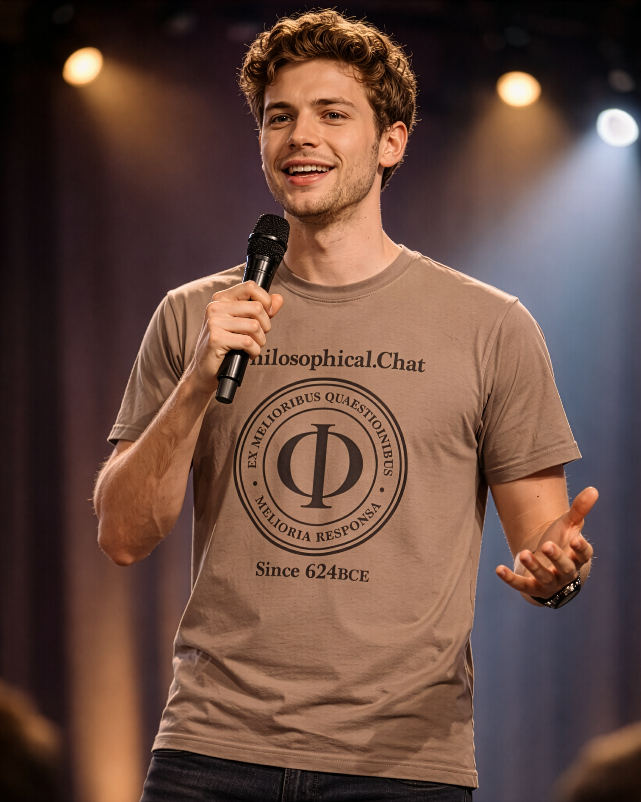 Philosophical Motto, US Stock. light colors - Unisex T-shirt product thumbnail image Philosophical Motto, US Stock. light colors - Unisex T-shirt product thumbnail image