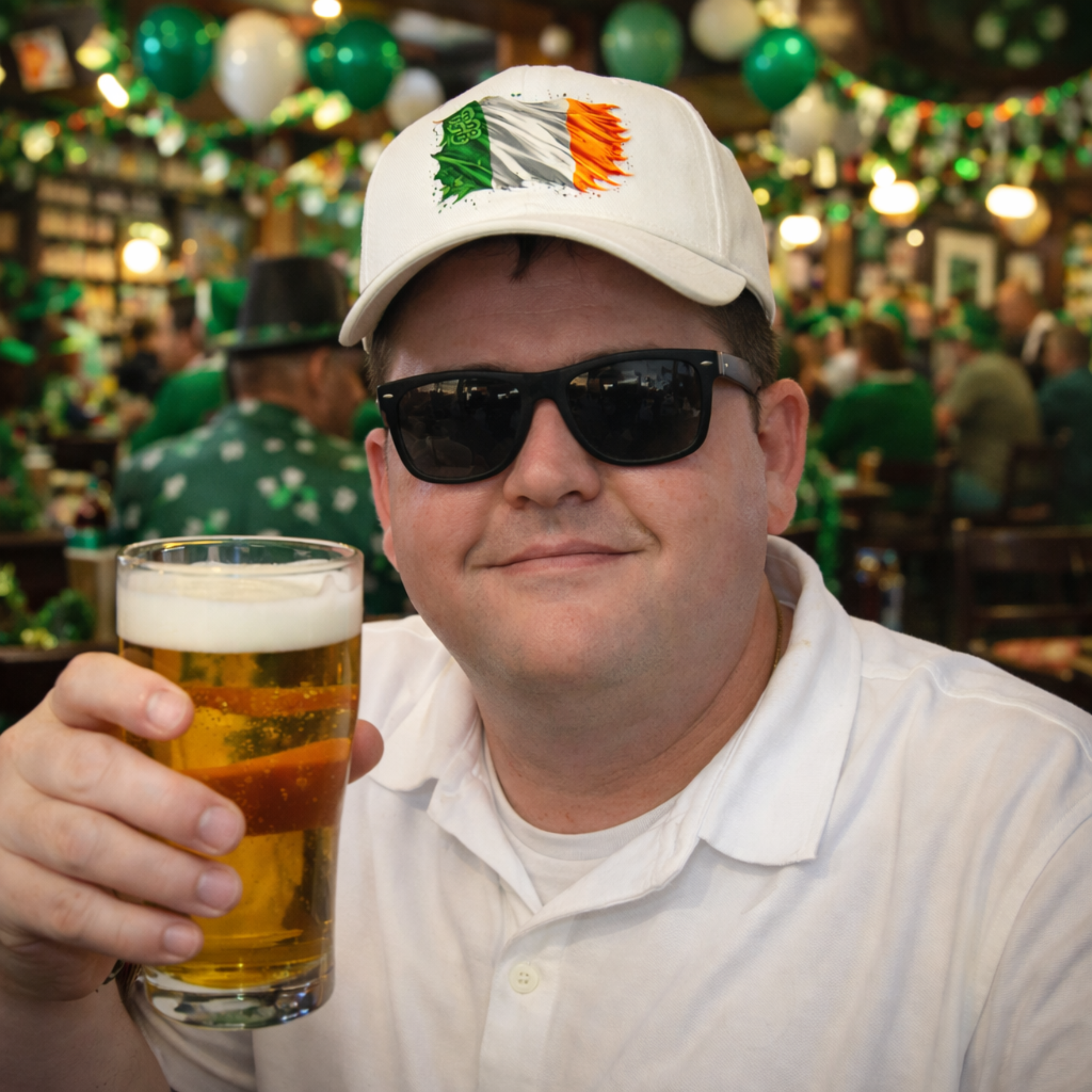 Irish Flag Low Profile Baseball Cap — Distressed Tricolor Hat for St. Patrick’s Day &amp; Everyday Wear