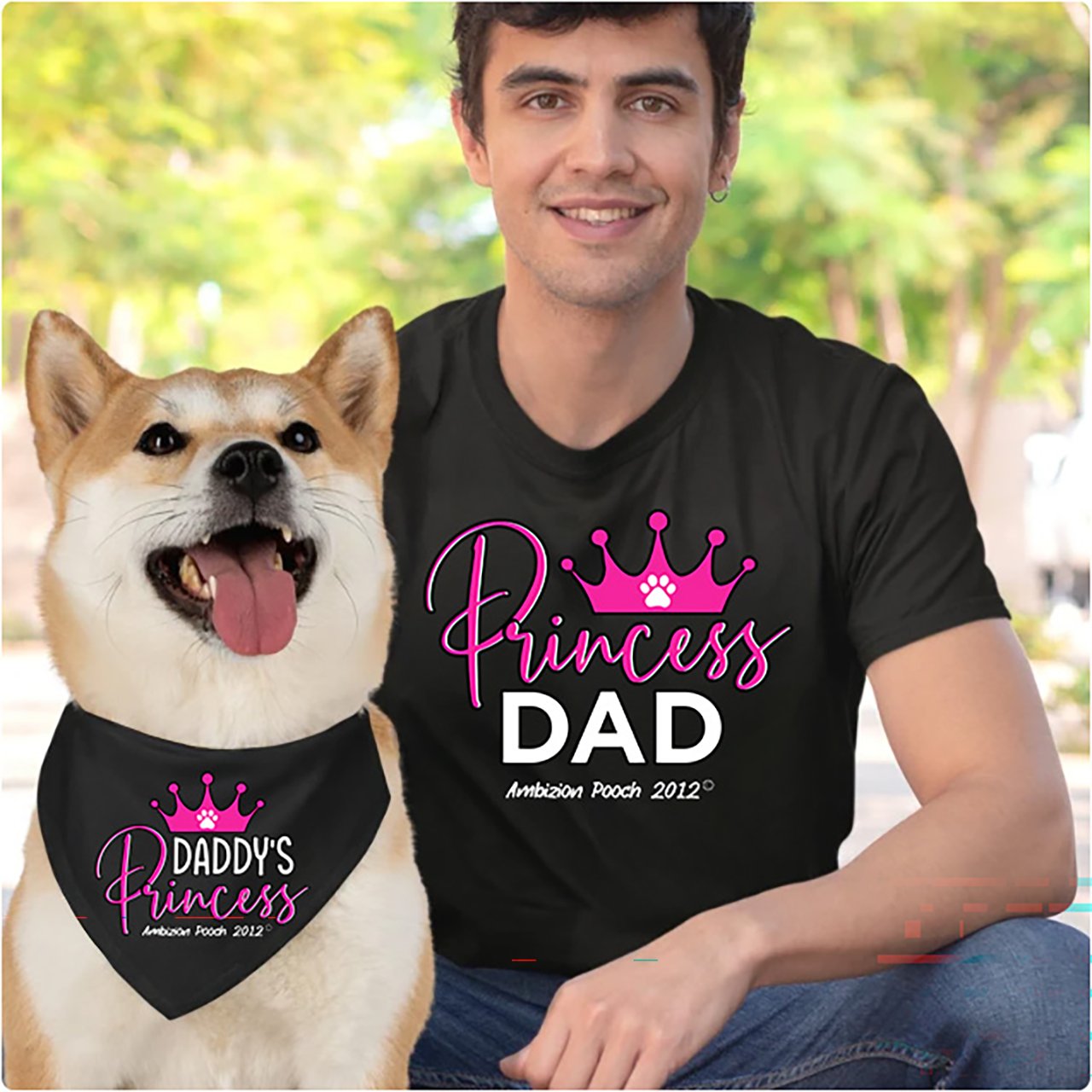 Doggy Parent "Princess Dad" — Matching "Daddy's Princess" Doggy Tee product thumbnail image Doggy Parent "Princess Dad" — Matching "Daddy's Princess" Doggy Tee product thumbnail image