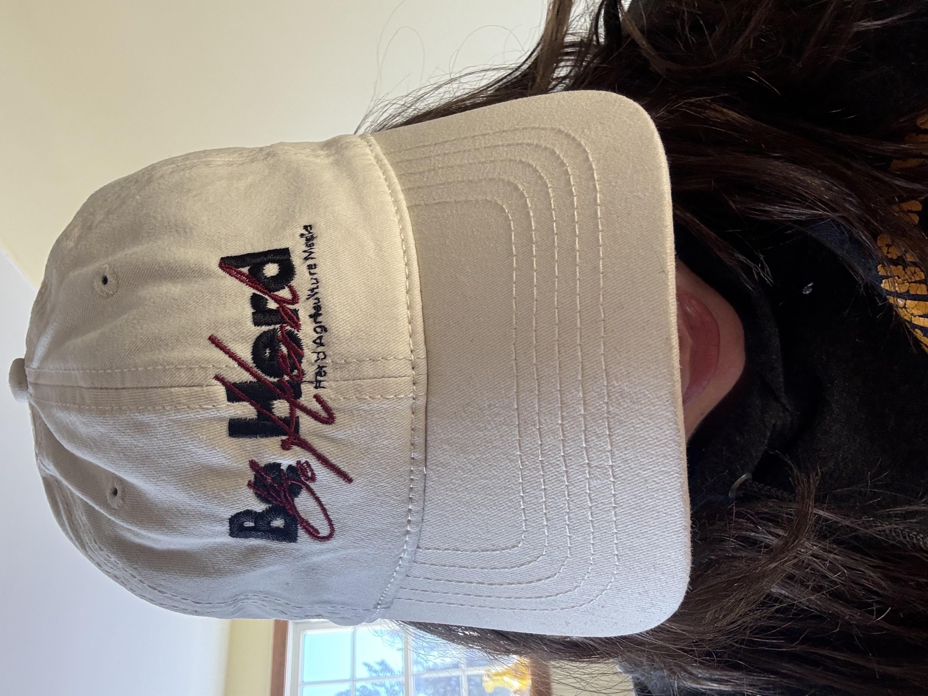 Women's Vanilla/Longhorn Embroidered Hat  product thumbnail image