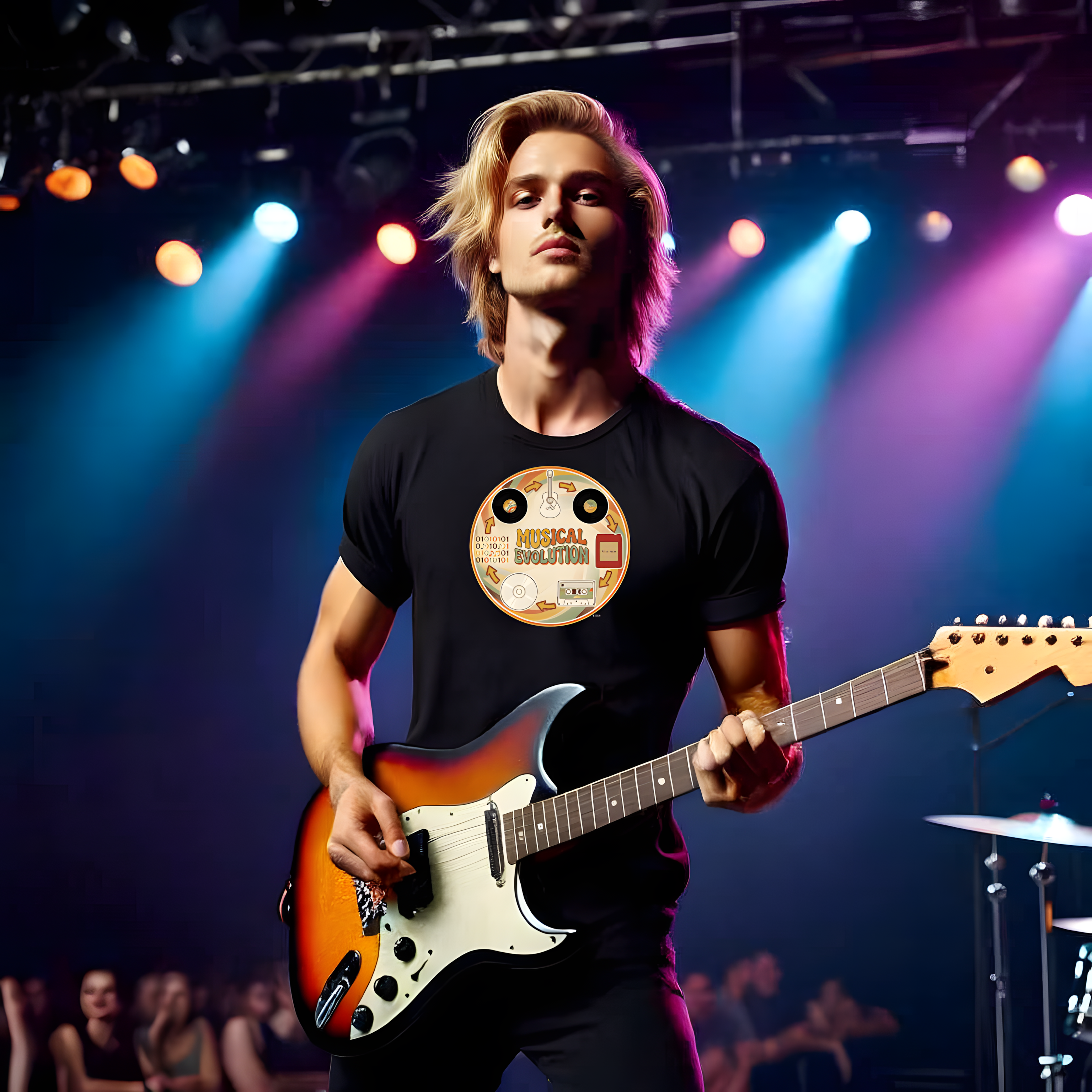 "Musical Evolution" T-Shirt — Vintage Music Tee