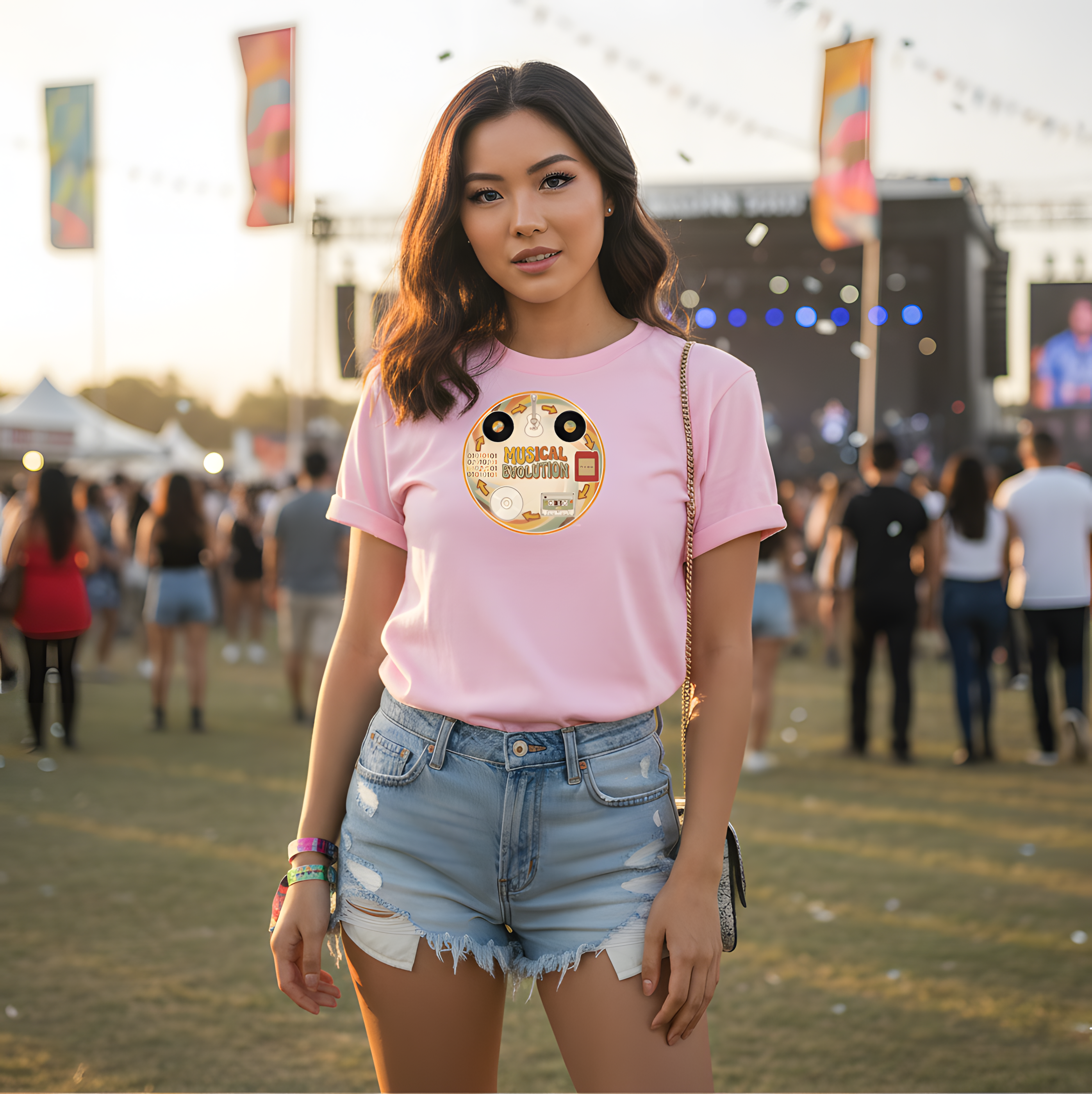 "Musical Evolution" T-Shirt — Vintage Music Tee product thumbnail image "Musical Evolution" T-Shirt — Vintage Music Tee product thumbnail image