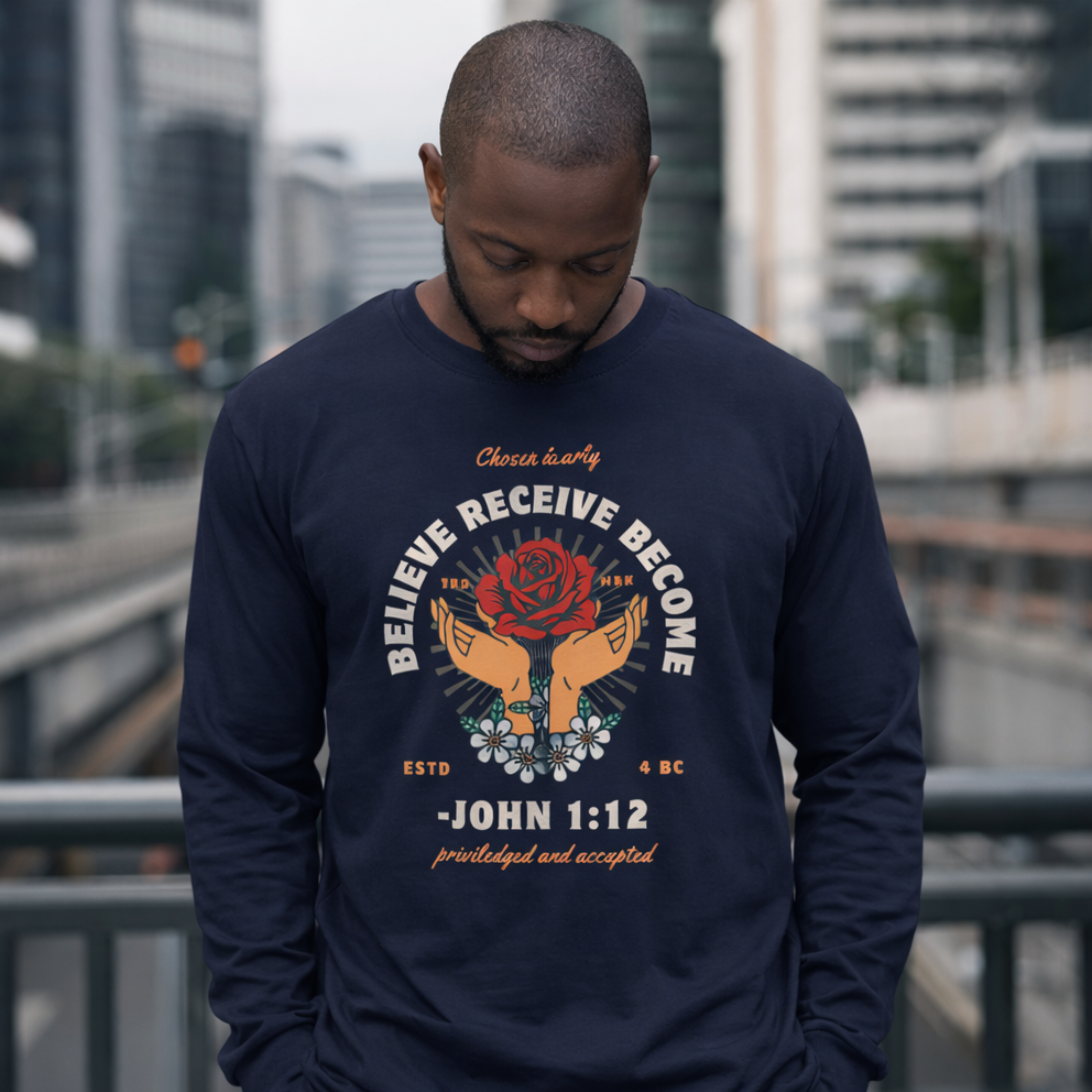 'Believe - Receive - Become' Long Sleeve Tee