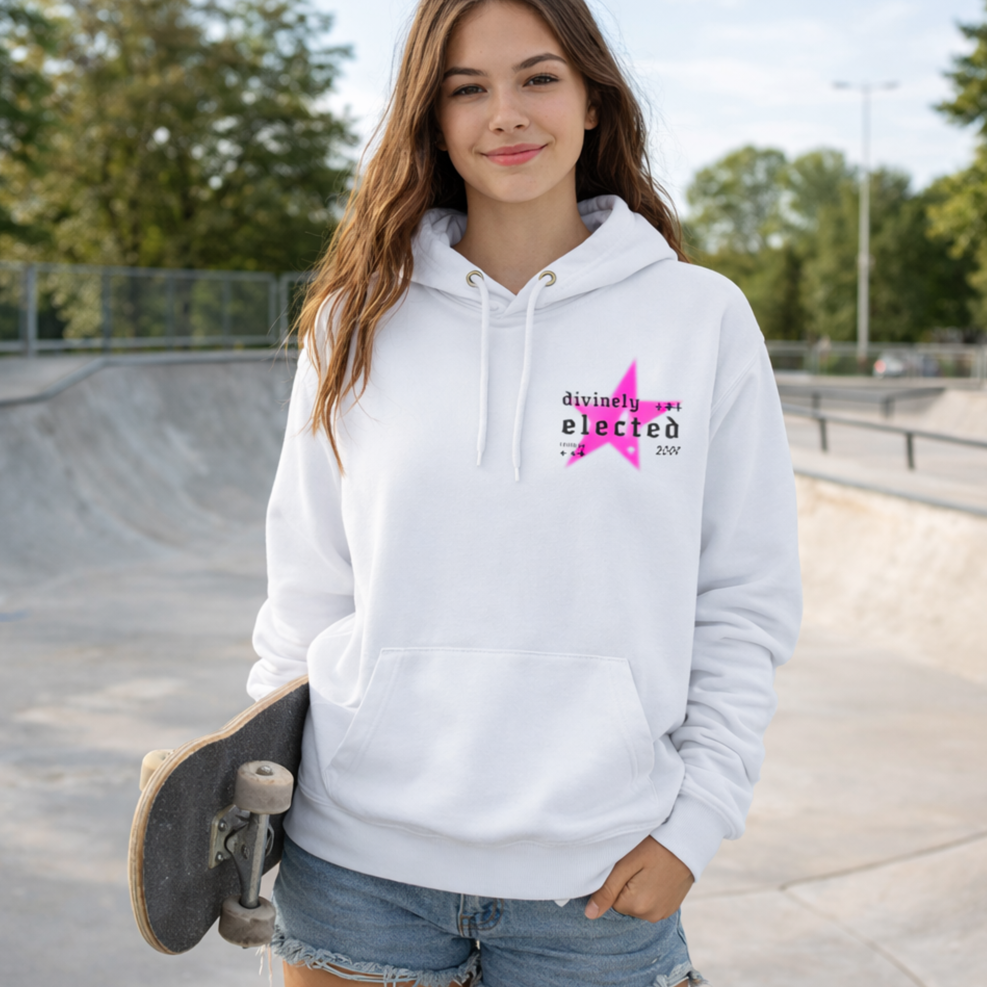 'Divinely Elected' Midweight Hoodie  product thumbnail image