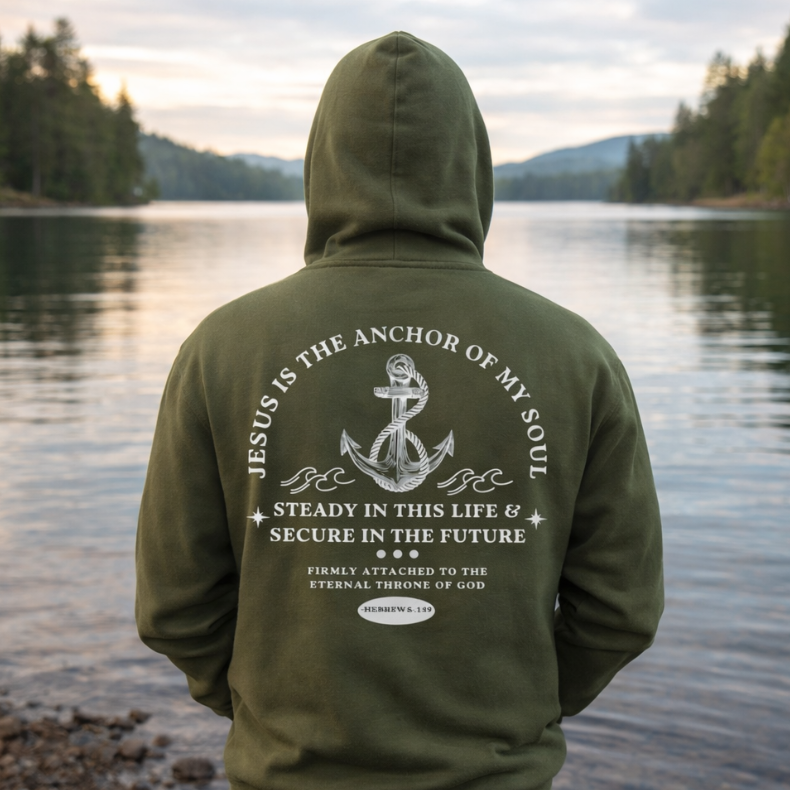 'Anchor of My Soul' Midweight Hoodie  product thumbnail image
