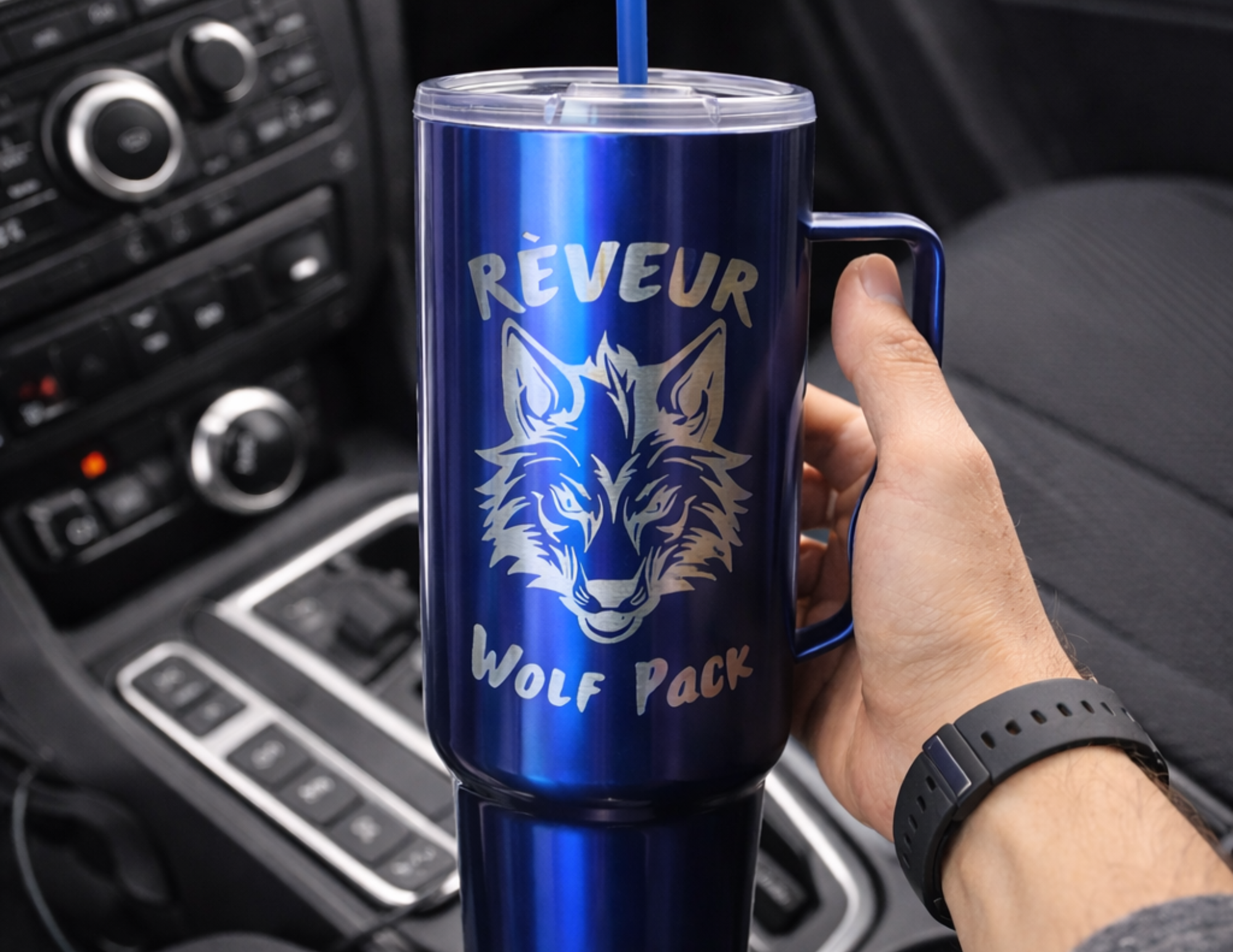 Engraved 40oz Insulated Tumbler with Lid & Straw - House of Rêveur product thumbnail image Engraved 40oz Insulated Tumbler with Lid & Straw - House of Rêveur product thumbnail image