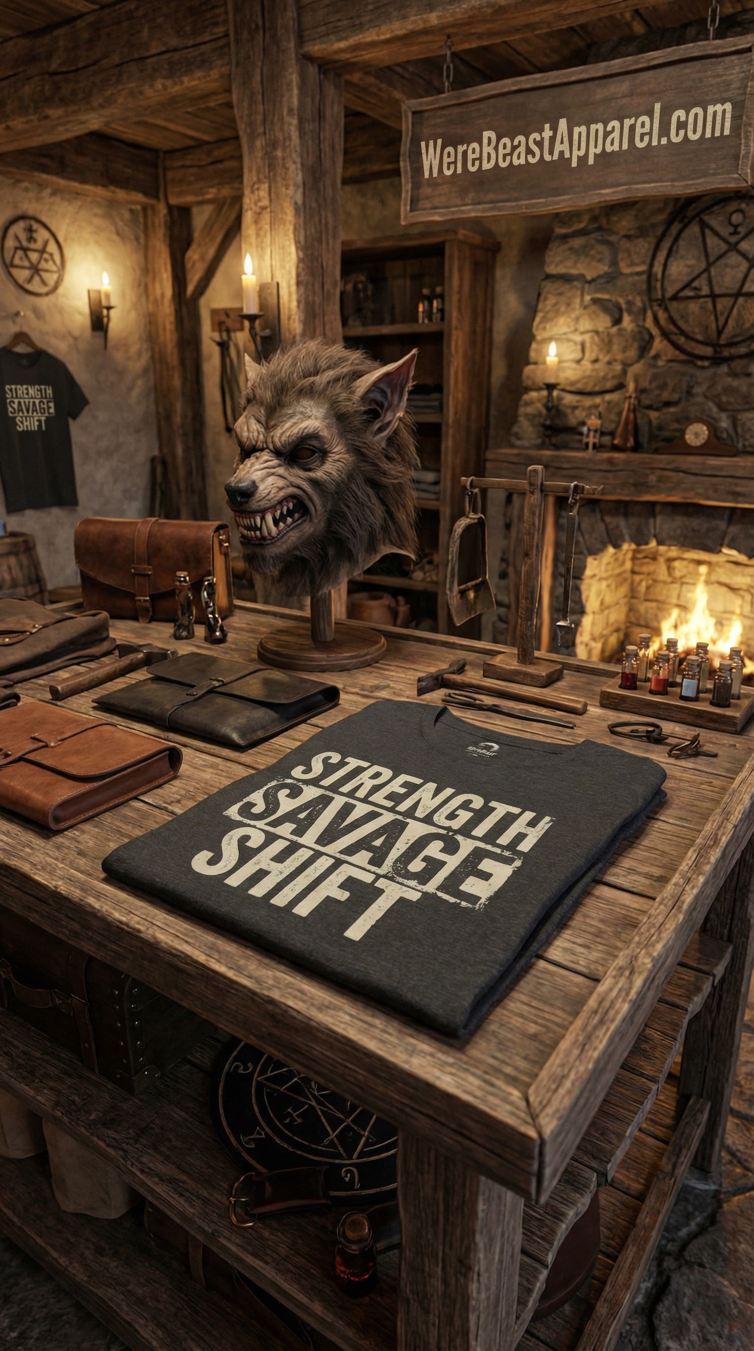 WereBeast “Strength Savage Shift” Streetwear Tee product thumbnail image WereBeast “Strength Savage Shift” Streetwear Tee product thumbnail image
