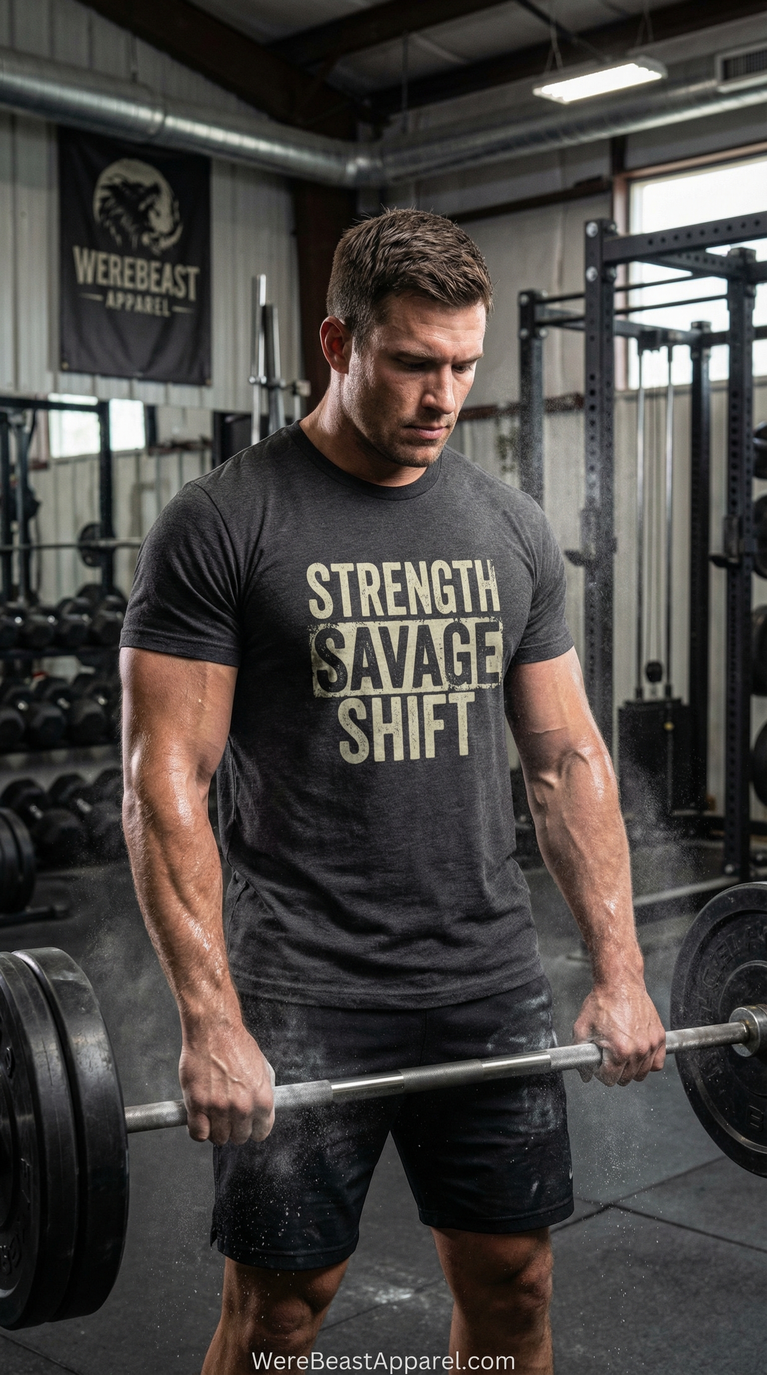 WereBeast “Strength Savage Shift” Streetwear Tee product thumbnail image