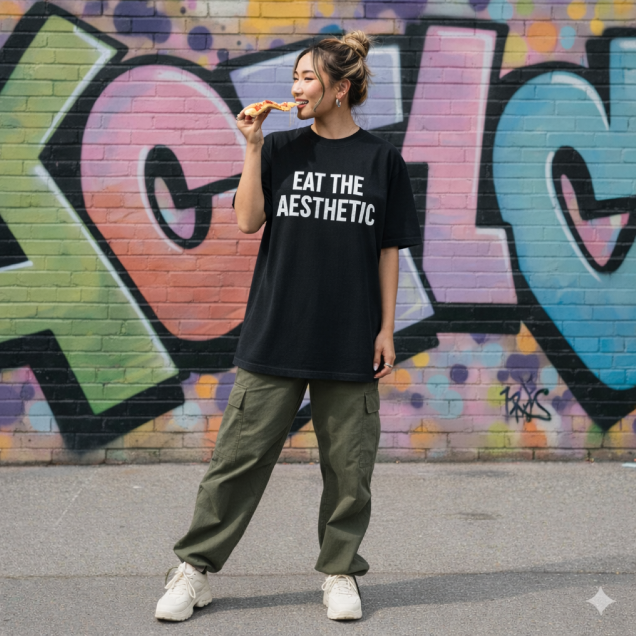 Classic Black Drop-Shoulder T-Shirt — Garment-Dyed Unisex Tee product thumbnail image