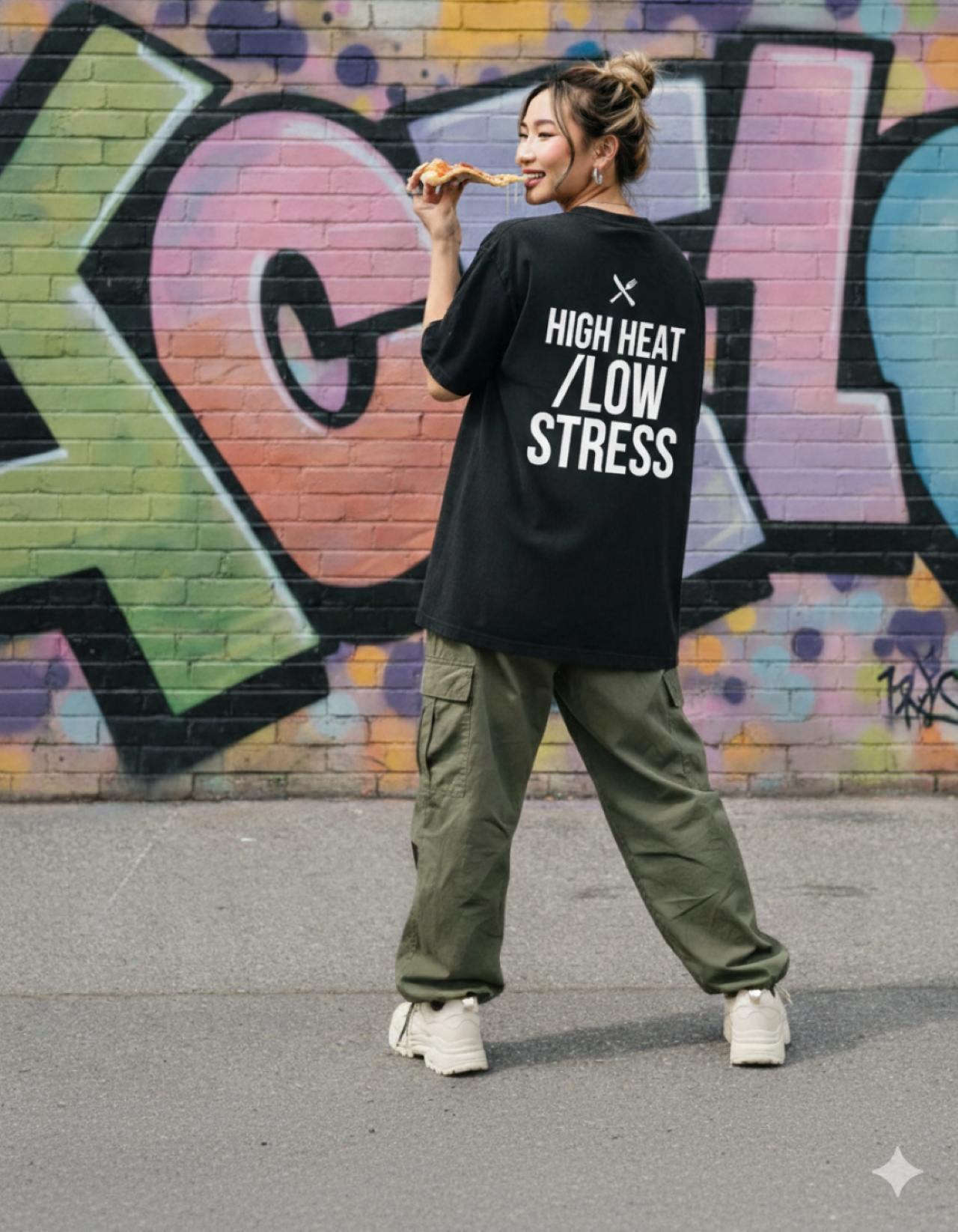 Classic Black Drop-Shoulder T-Shirt — Garment-Dyed Unisex Tee product thumbnail image