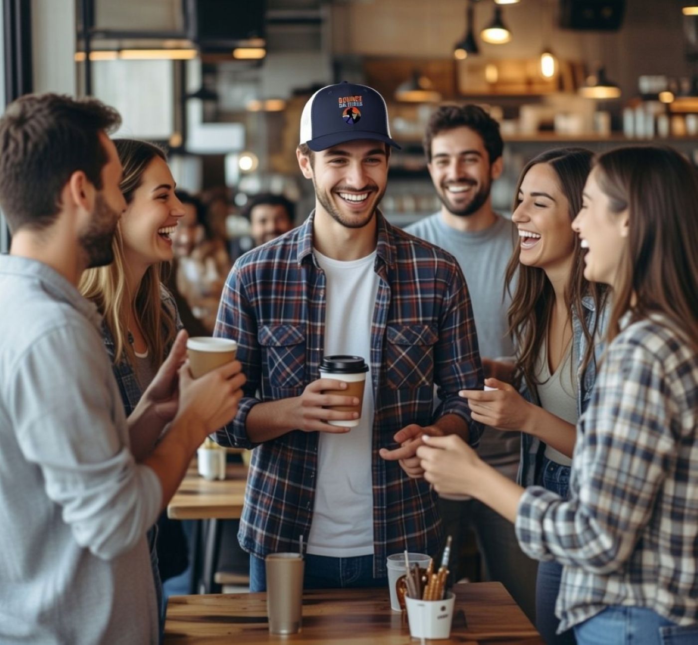 Bounce Da Hiker Snapback Trucker Cap – Outdoor, Trail &amp; Urban Adventure Hat product thumbnail image