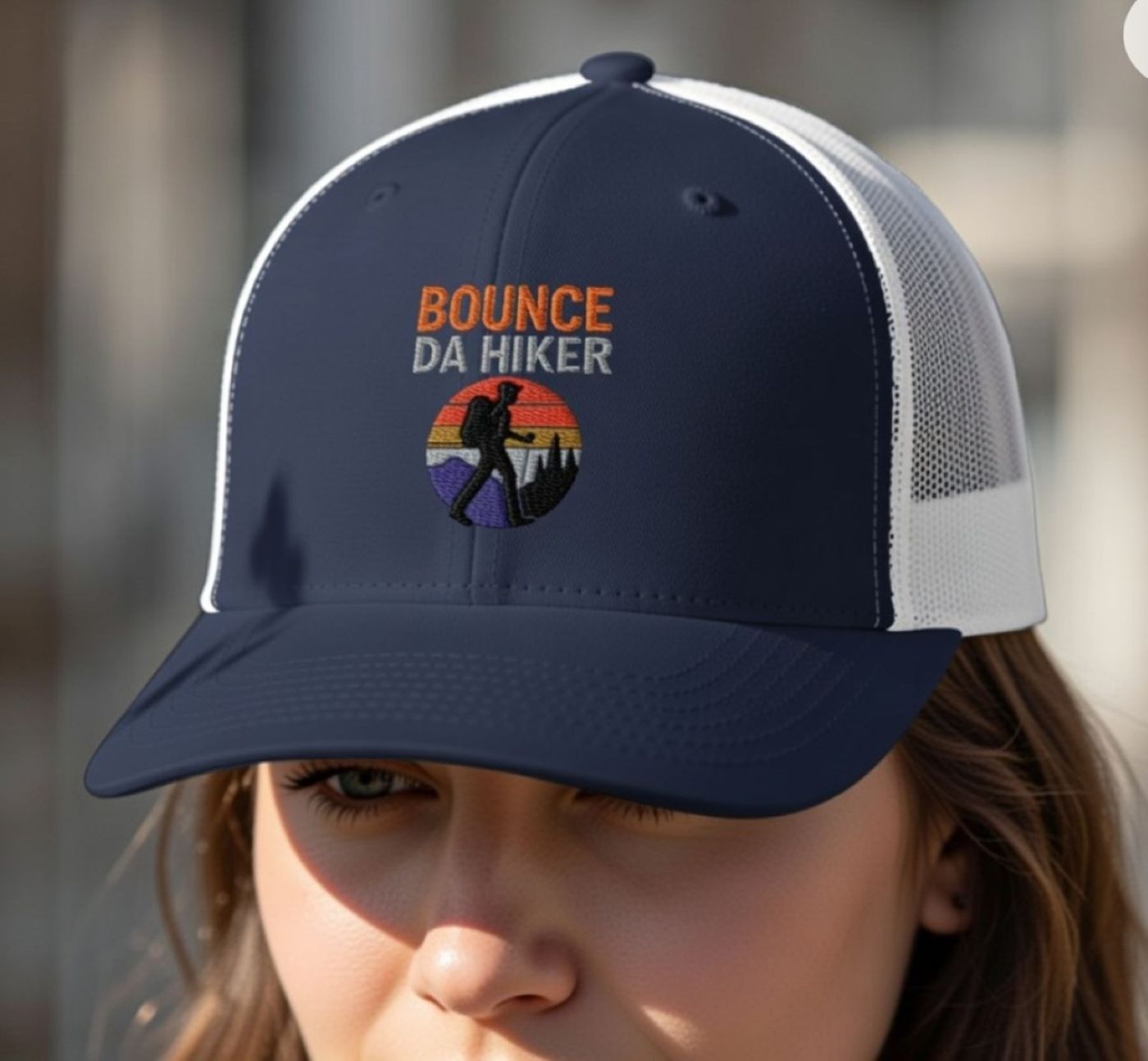 Bounce Da Hiker Snapback Trucker Cap – Outdoor, Trail &amp; Urban Adventure Hat product thumbnail image
