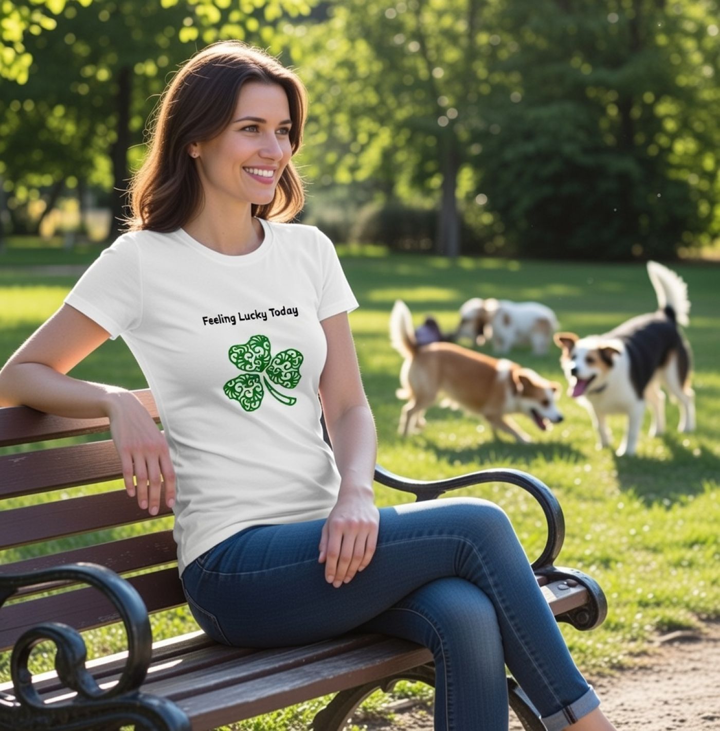 Feeling Lucky Today – St. Patrick’s Day Shirt for Women &amp; Fun Holiday Tee product thumbnail image