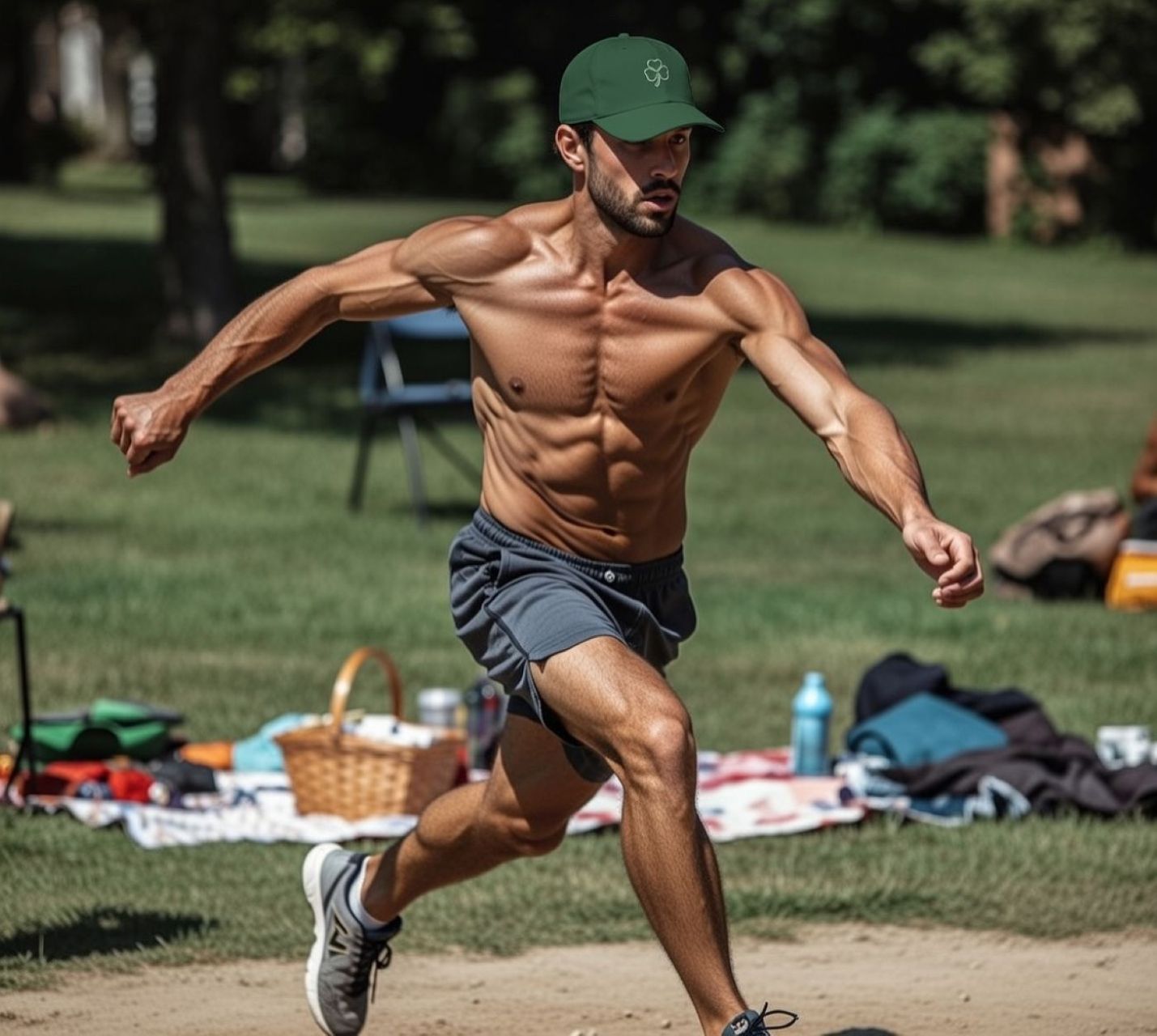 Alpha Dad Shamrock Hat – Embroidered Four-Leaf Clover Cap product thumbnail image