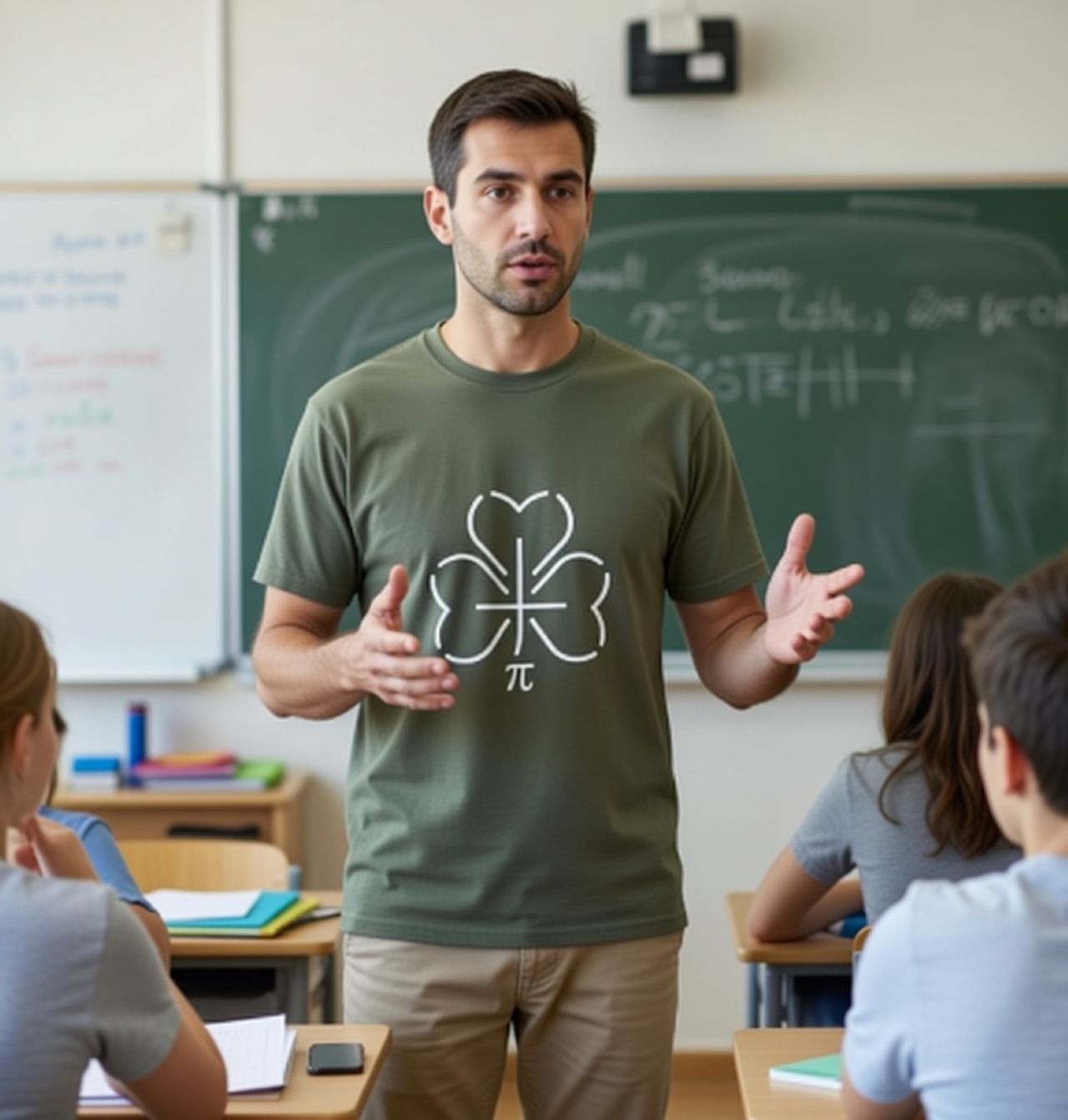 Shamrock Pi Tee – Garment-Dyed Clover Graphic T-Shirt for Math Lovers & St. Patrick’s Day product thumbnail image Shamrock Pi Tee – Garment-Dyed Clover Graphic T-Shirt for Math Lovers & St. Patrick’s Day product thumbnail image