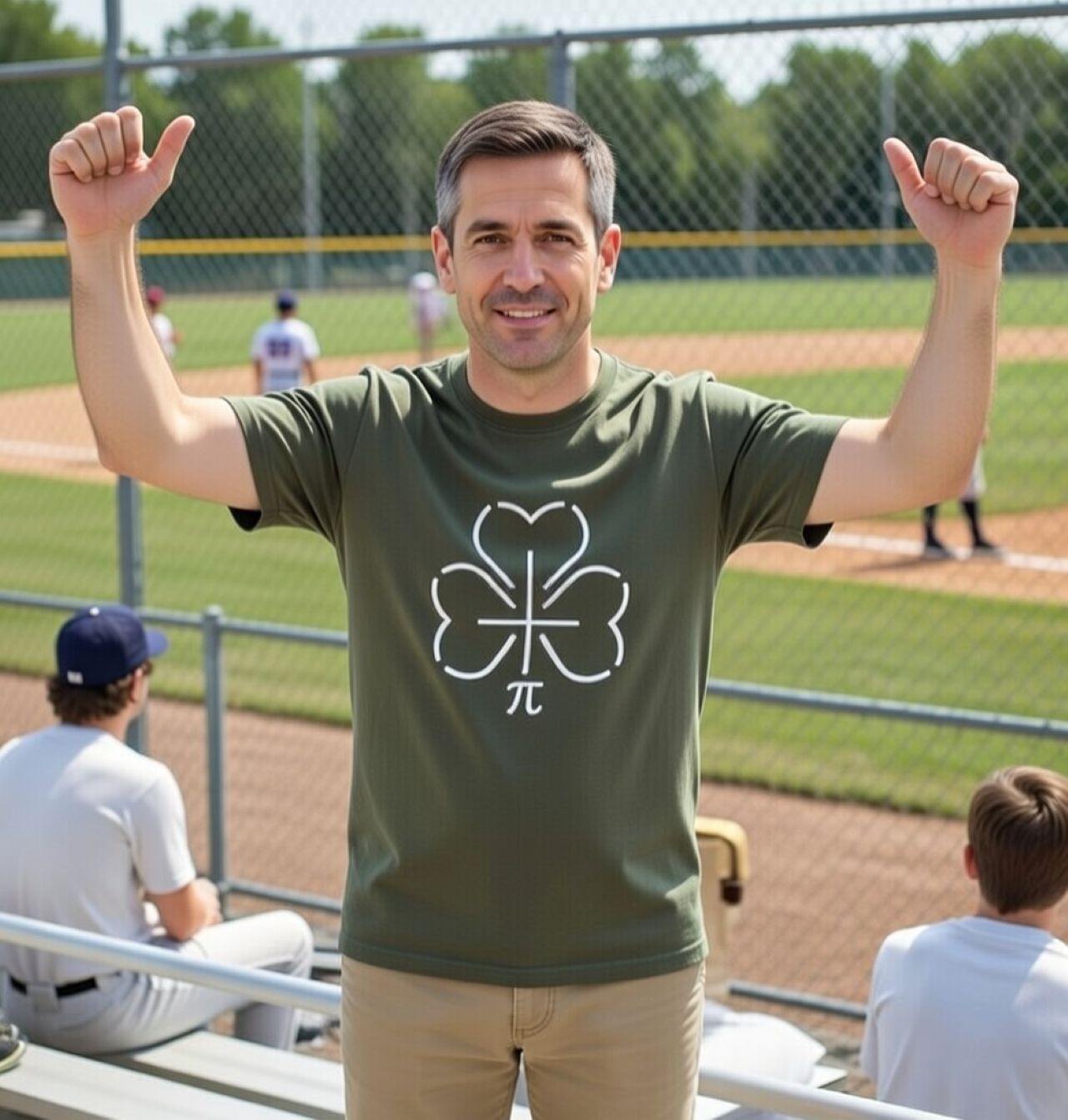 Shamrock Pi Tee – Garment-Dyed Clover Graphic T-Shirt for Math Lovers & St. Patrick’s Day product thumbnail image Shamrock Pi Tee – Garment-Dyed Clover Graphic T-Shirt for Math Lovers & St. Patrick’s Day product thumbnail image
