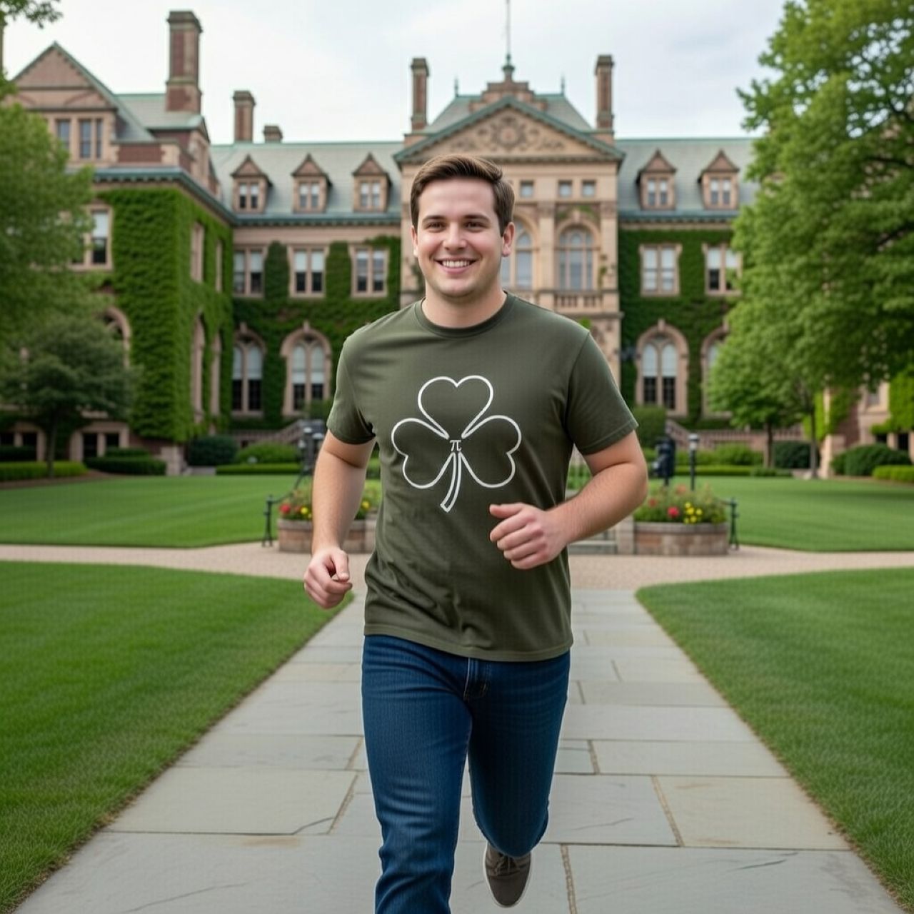 Pi Shamrock Tee – St. Patrick's Day Math Heavyweight Cotton T-Shirt