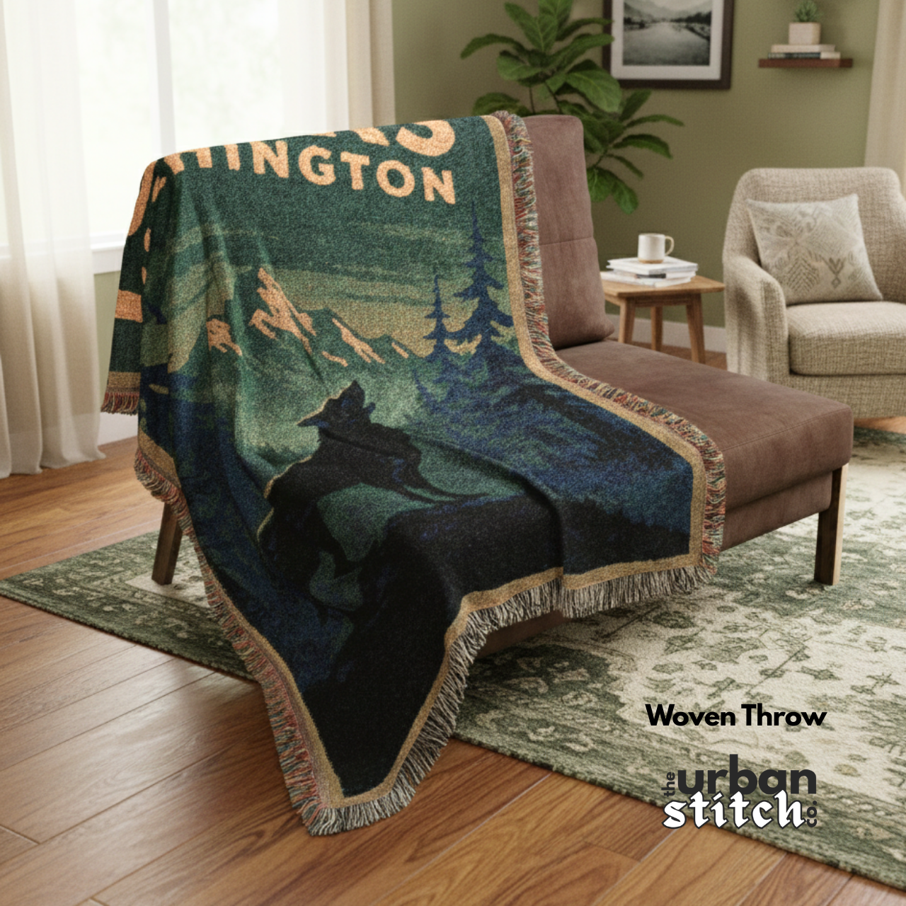 Forks Washington Woven Blanket | Twilight Inspired product thumbnail image Forks Washington Woven Blanket | Twilight Inspired product thumbnail image