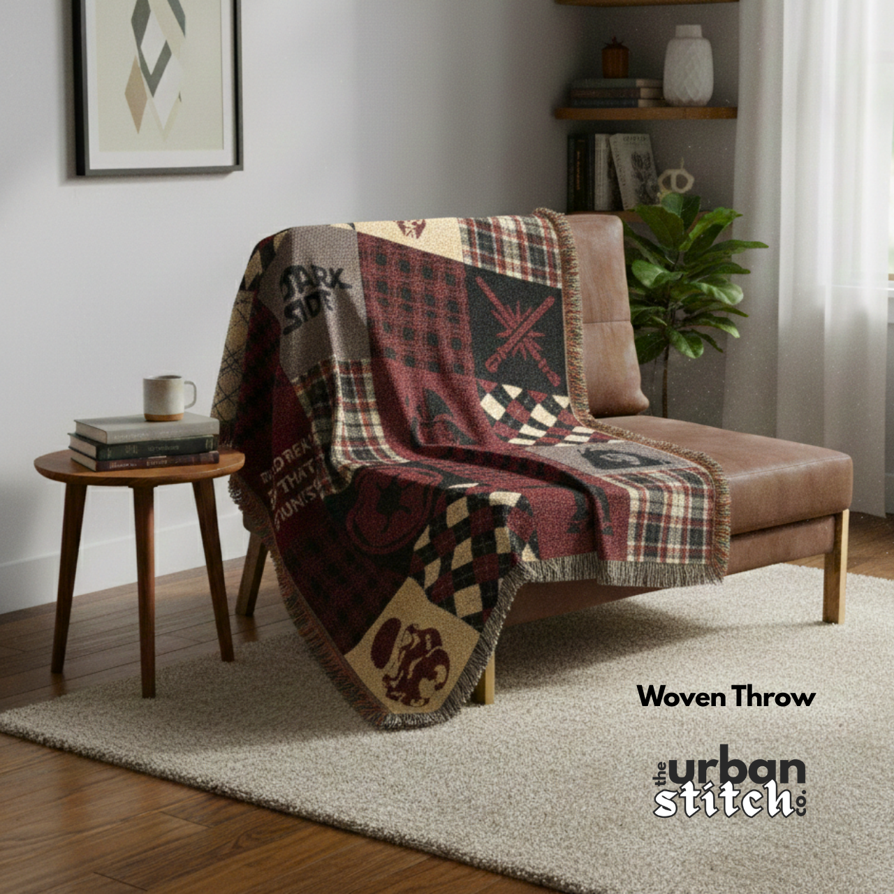 Upside Down: Stranger Things Inspired Woven Throw Blanket product thumbnail image Upside Down: Stranger Things Inspired Woven Throw Blanket product thumbnail image
