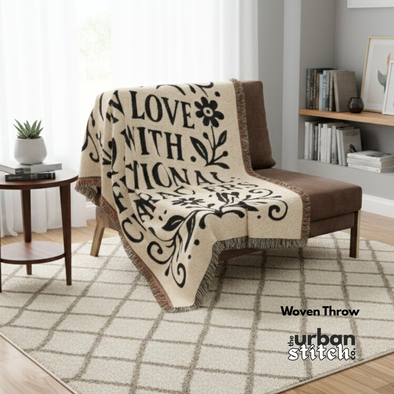 In Love With Fictional Characters Woven Blanket: Book Lover Gift product thumbnail image In Love With Fictional Characters Woven Blanket: Book Lover Gift product thumbnail image