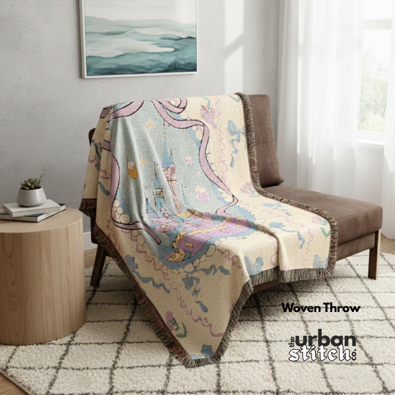 Happiest Place on Earth Castle: Disney-Inspire Woven Throw Blanket product thumbnail image