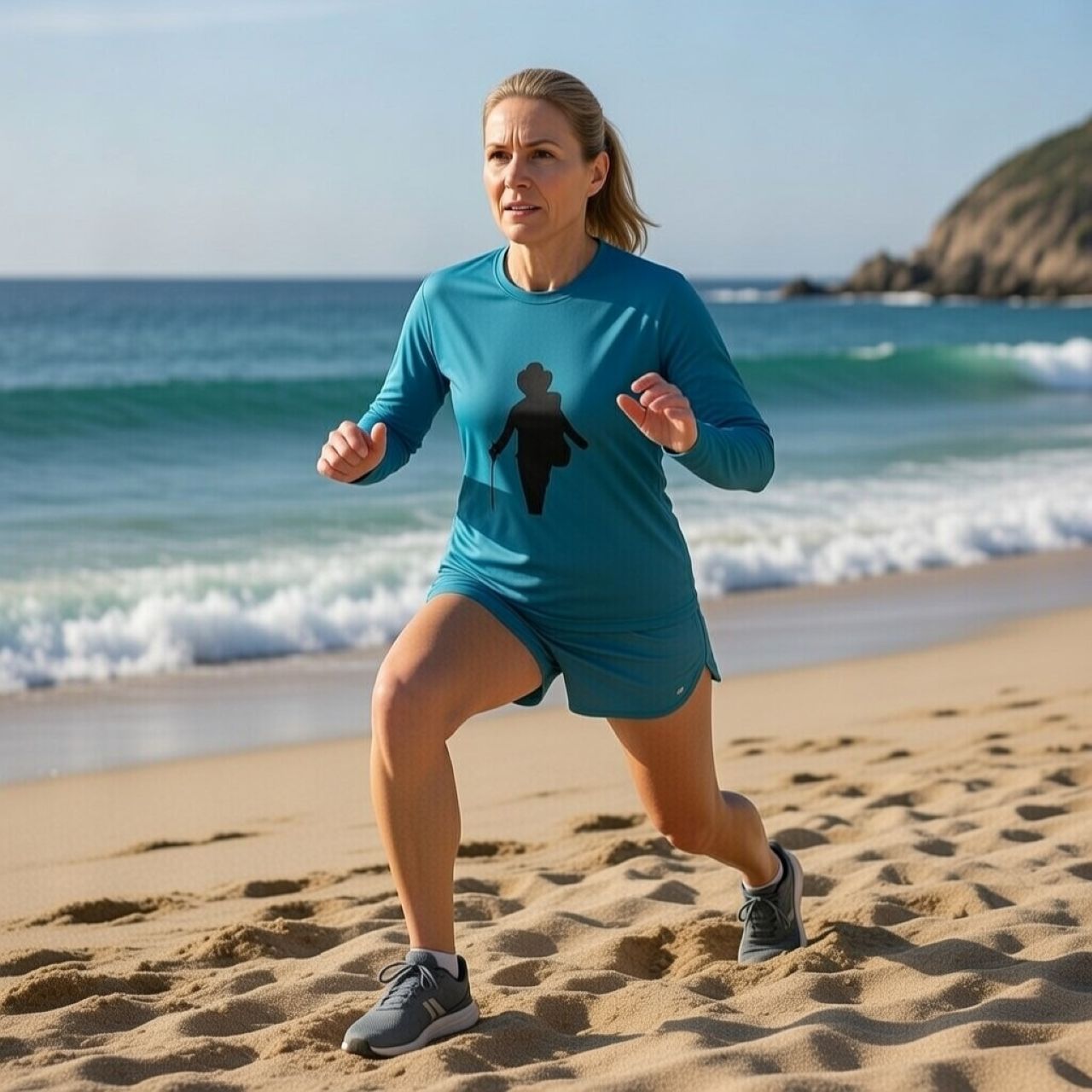 Poncho Is A Legend – Men’s UV Long Sleeve Shirt with Walking Stick Silhouette — Sun Protection Active Tee product thumbnail image Poncho Is A Legend – Men’s UV Long Sleeve Shirt with Walking Stick Silhouette — Sun Protection Active Tee product thumbnail image