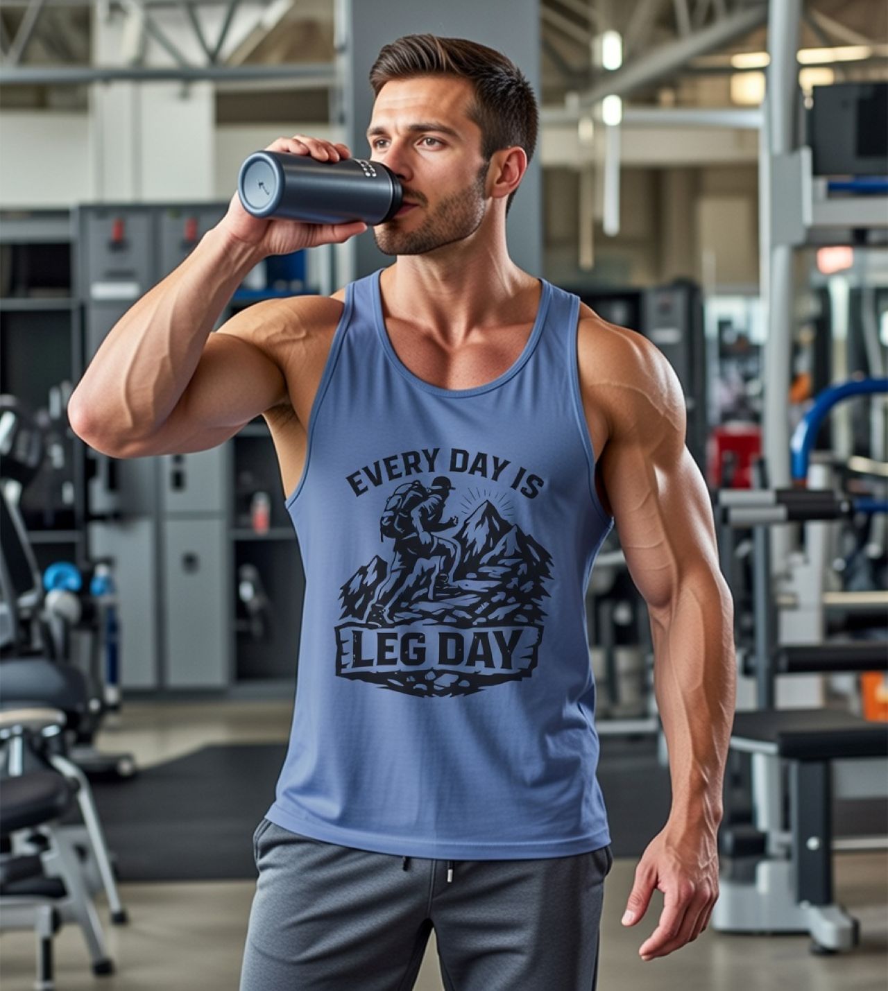 Every Day Is Leg Day Tank Top – Rugged Gym &amp; Outdoor Lifestyle product thumbnail image