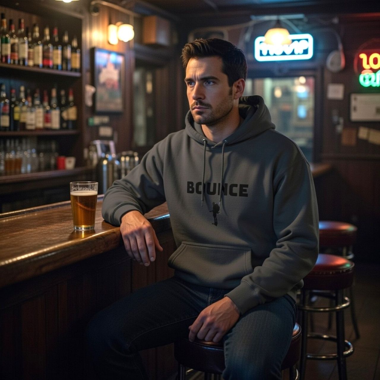 Blacked Out Bounce Hoodie – Low-Profile Tactical &amp; Outdoor Hoodie product thumbnail image