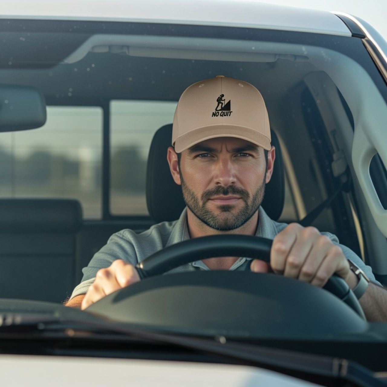 No Quit Structured Cap – Performance Hat for Outdoor & Athletic Wear product thumbnail image No Quit Structured Cap – Performance Hat for Outdoor & Athletic Wear product thumbnail image