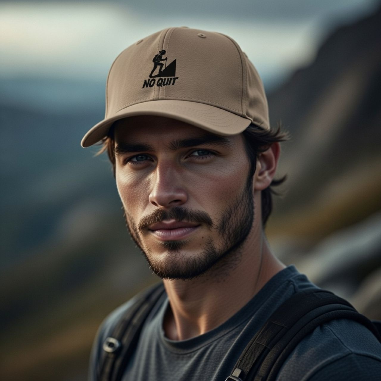 No Quit Structured Cap – Performance Hat for Outdoor & Athletic Wear product thumbnail image No Quit Structured Cap – Performance Hat for Outdoor & Athletic Wear product thumbnail image
