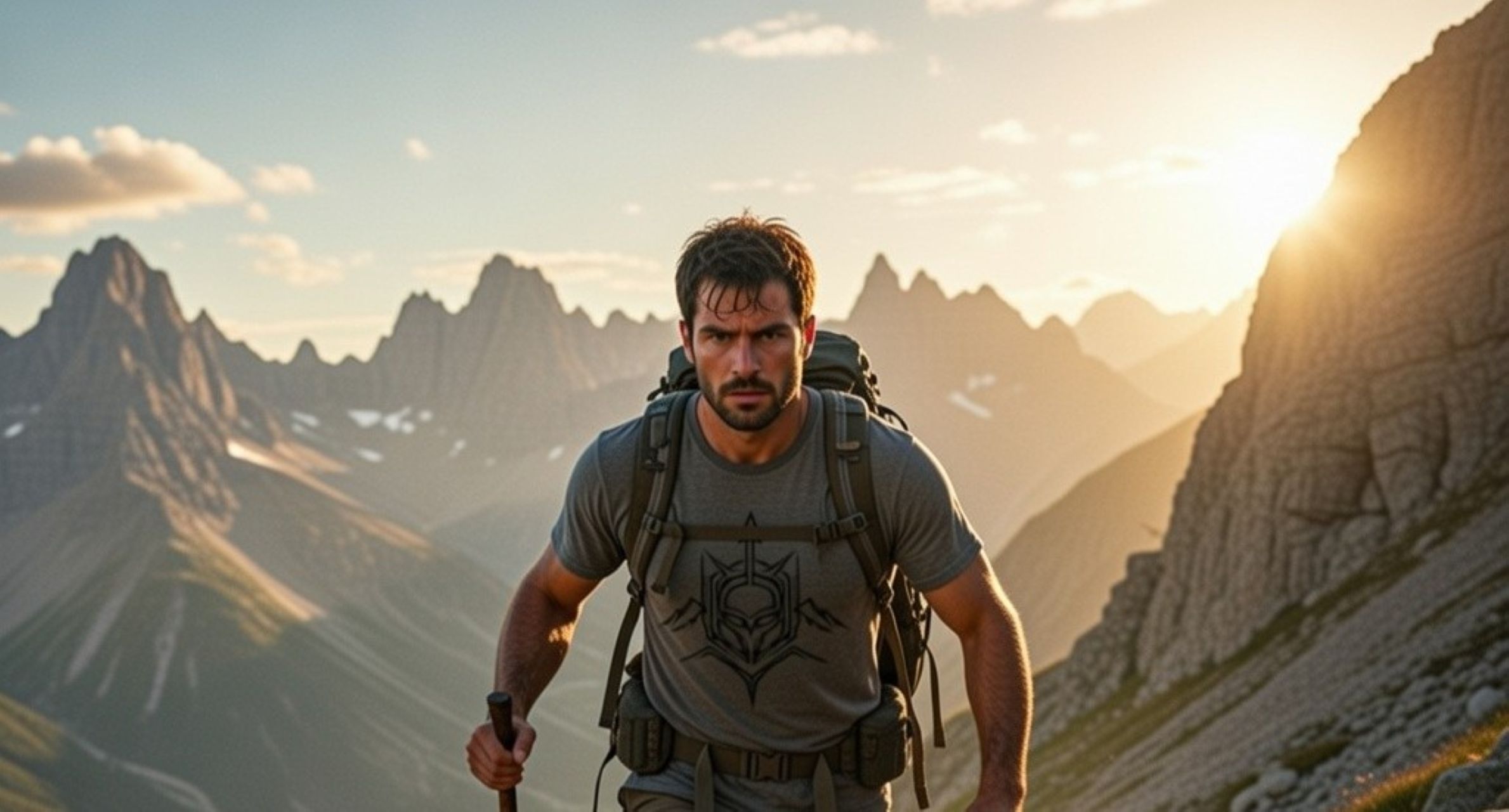 Skull Peak Raglan Tee – Lightweight Hiking &amp; Adventure T-Shirt product thumbnail image