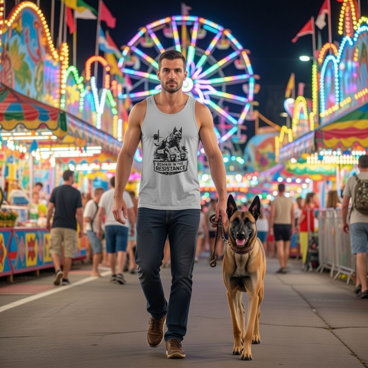 Remain in the Resistance Tank – Belgian Malinois Vigilance Meets Everyday Grind product thumbnail image