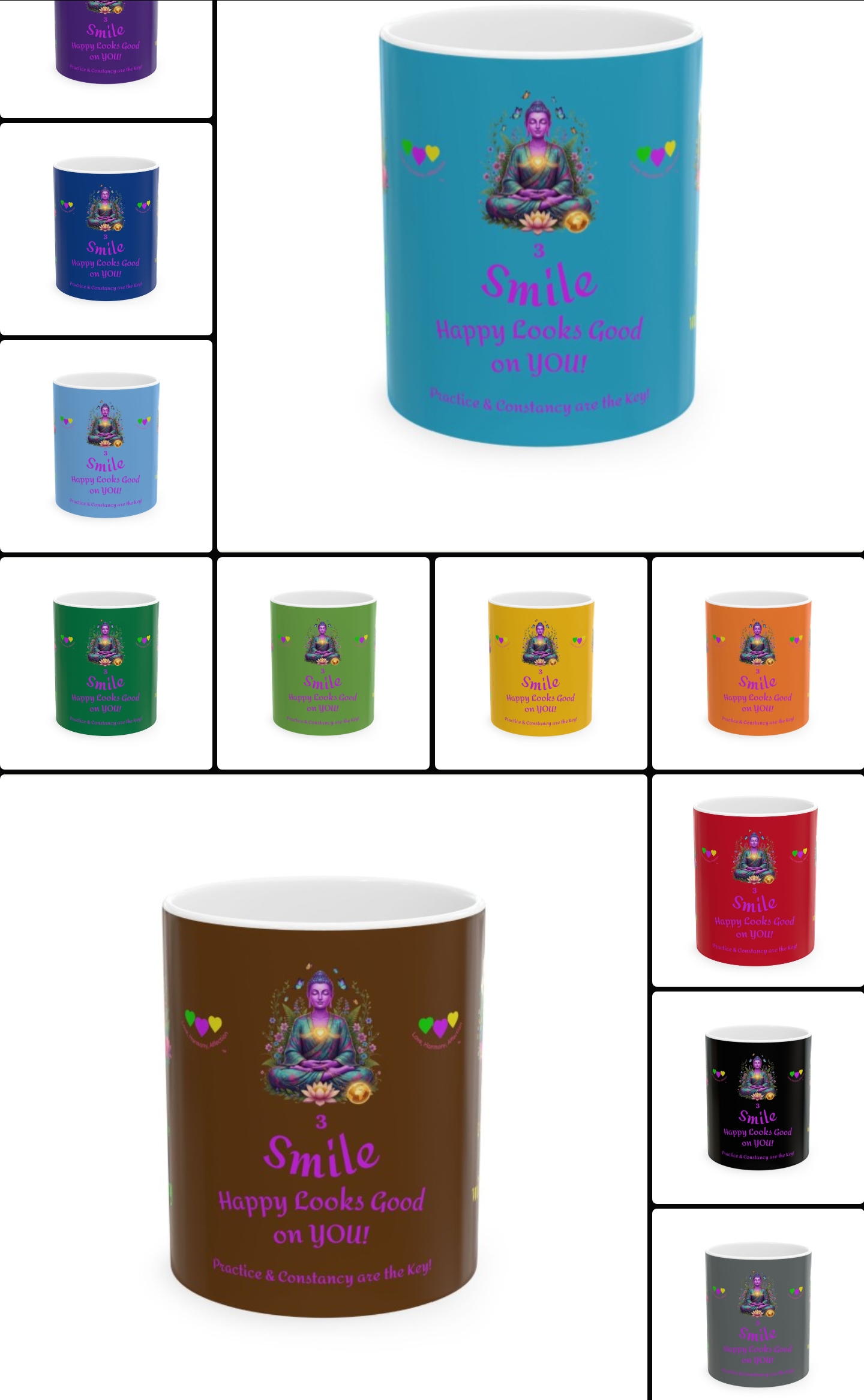 Gratefulness Practice Mug, Modern Edition | Gratitude Reminder | Ceramic 11oz, 15oz product thumbnail image Gratefulness Practice Mug, Modern Edition | Gratitude Reminder | Ceramic 11oz, 15oz product thumbnail image