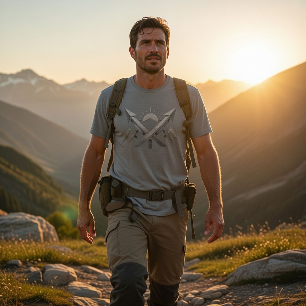 Sunrise Mountain Tee – Organic Cotton Outdoor & Adventure T-Shirt product thumbnail image Sunrise Mountain Tee – Organic Cotton Outdoor & Adventure T-Shirt product thumbnail image