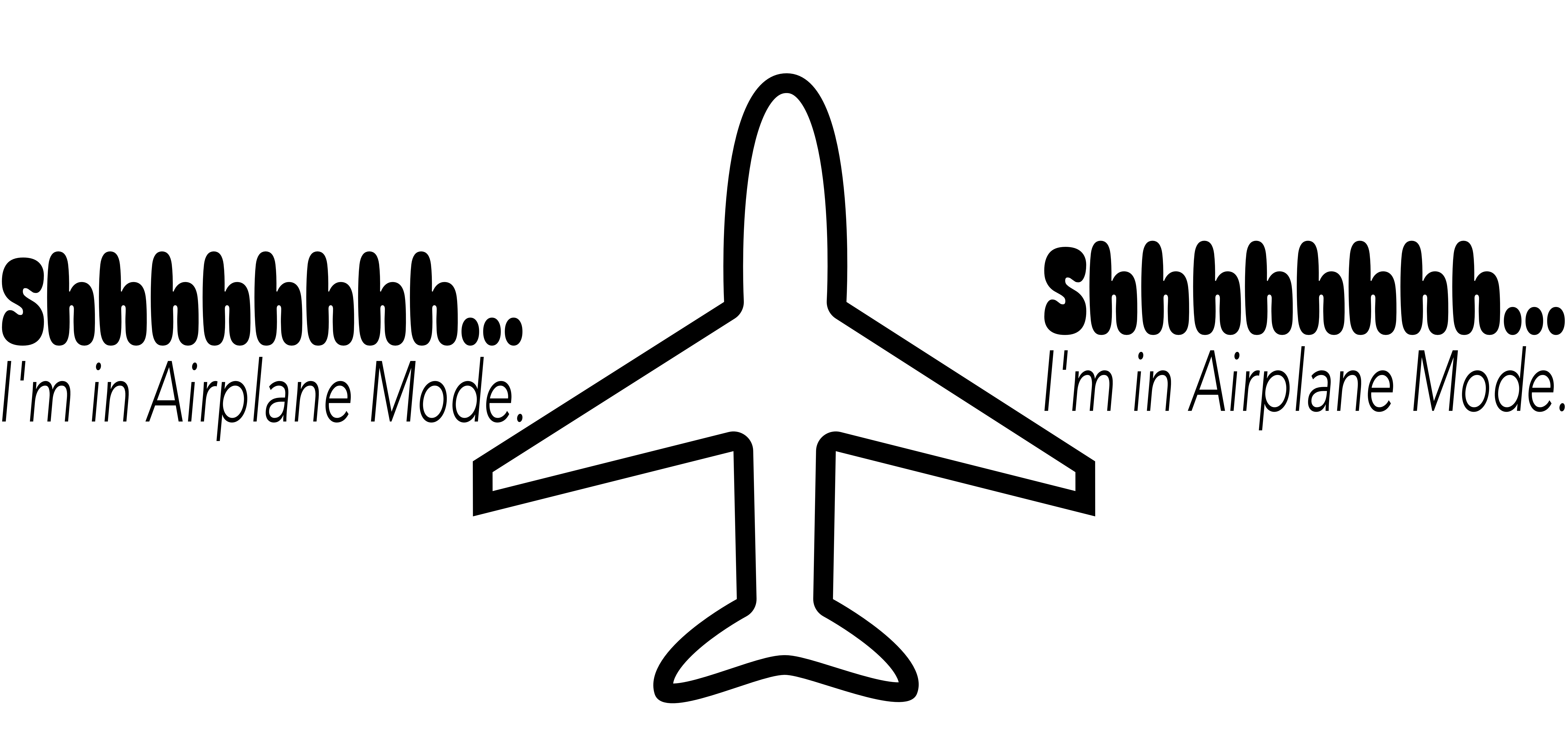 Airplane Mode Mug — "Shhhhhhh... I'm in Airplane Mode" Black or Pink Accent Coffee Cup (11oz, 15oz) product thumbnail image Airplane Mode Mug — "Shhhhhhh... I'm in Airplane Mode" Black or Pink Accent Coffee Cup (11oz, 15oz) product thumbnail image