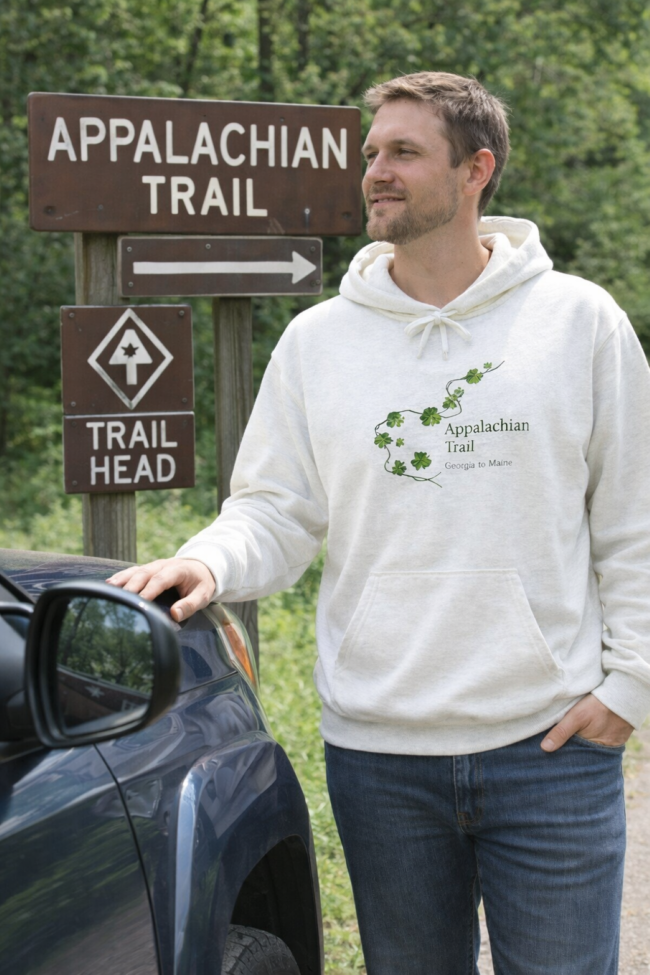 Appalachian Trail St. Paddy’s Day Hoodie – Leafy Hiking Graphic Pullover | Relaxed Outdoor Crewneck product thumbnail image Appalachian Trail St. Paddy’s Day Hoodie – Leafy Hiking Graphic Pullover | Relaxed Outdoor Crewneck product thumbnail image