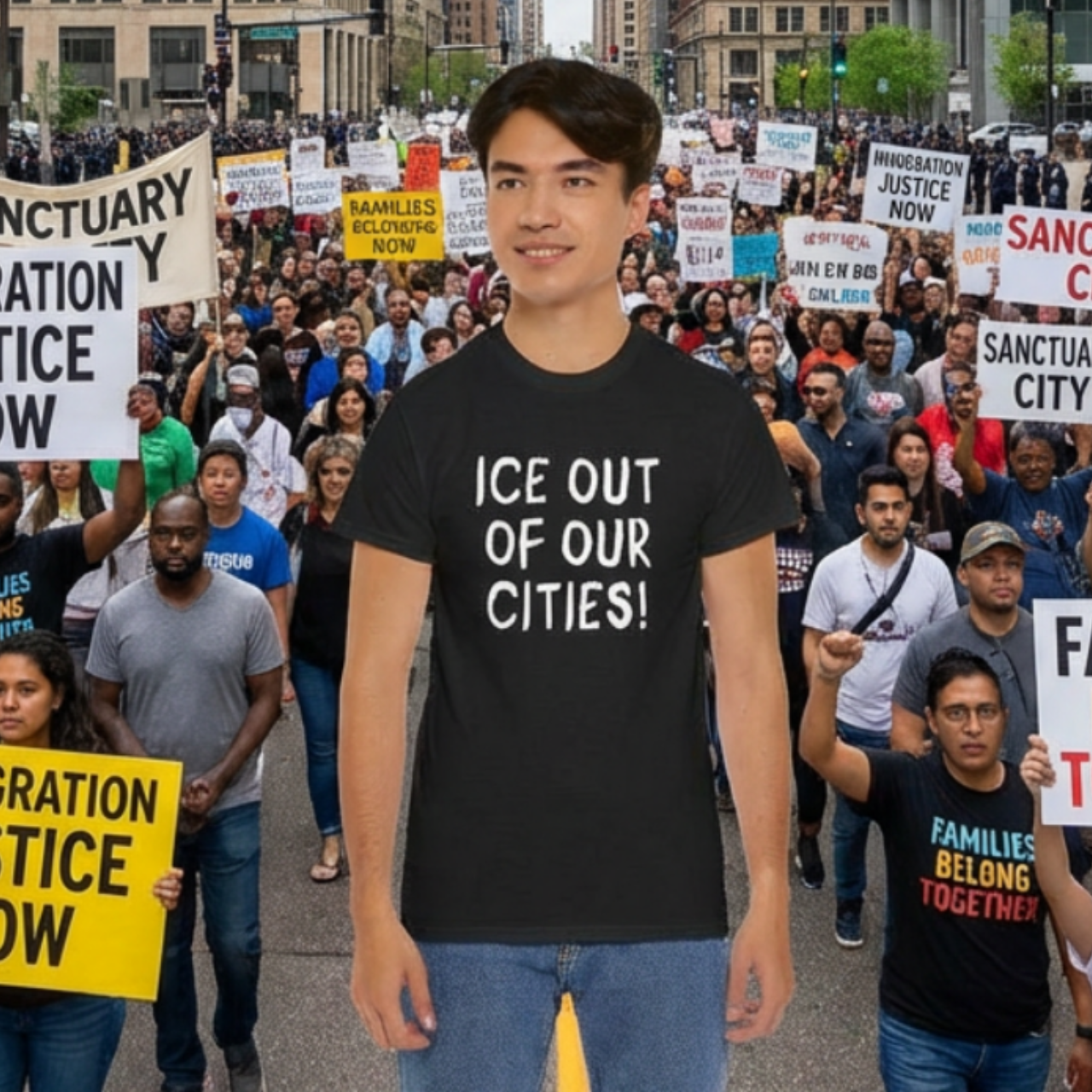 Ice Out of Our Cities T-Shirt — Protest Statement Tee product thumbnail image