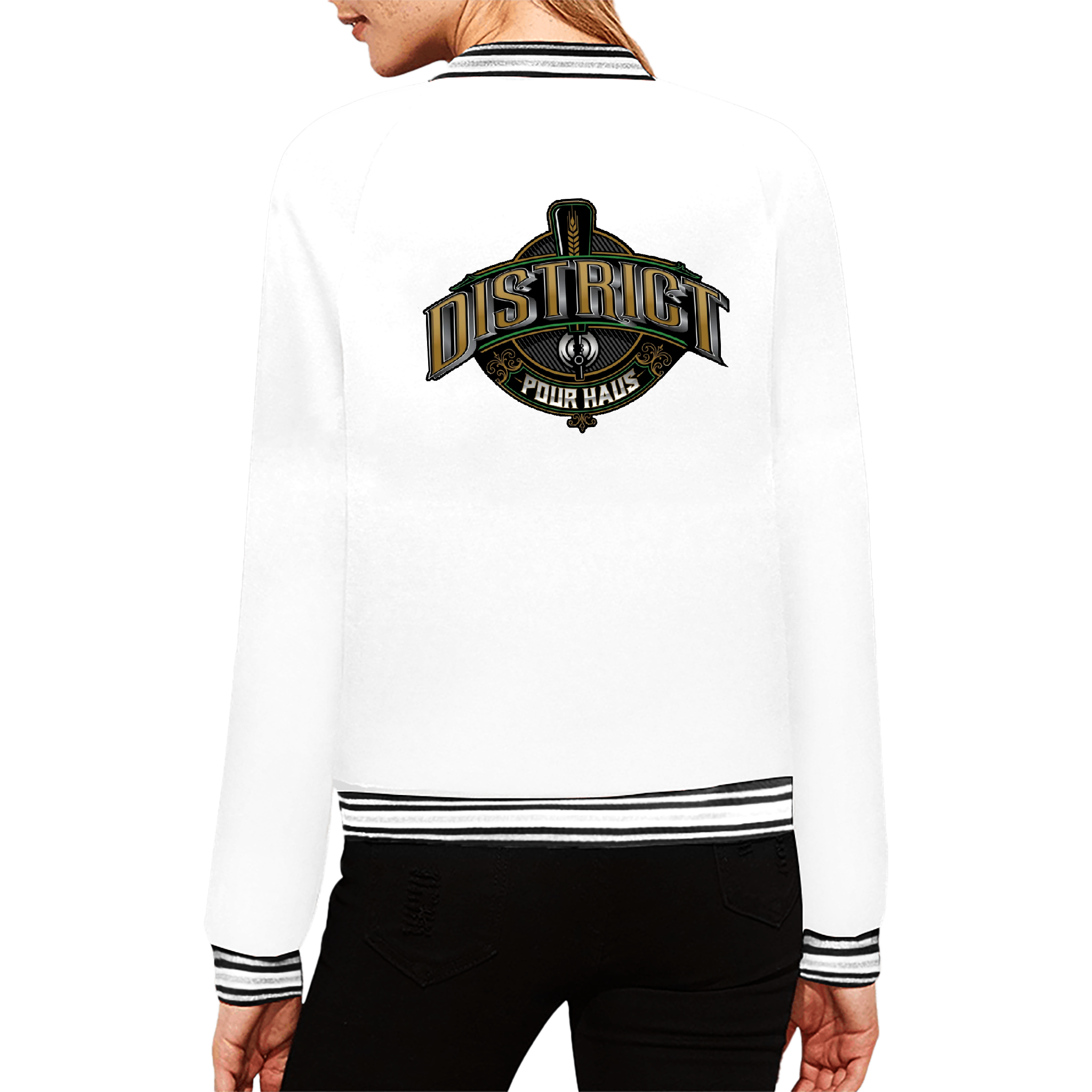 Women’s Varsity Jacket — Retro Patch Letterman Jacket product thumbnail image Women’s Varsity Jacket — Retro Patch Letterman Jacket product thumbnail image