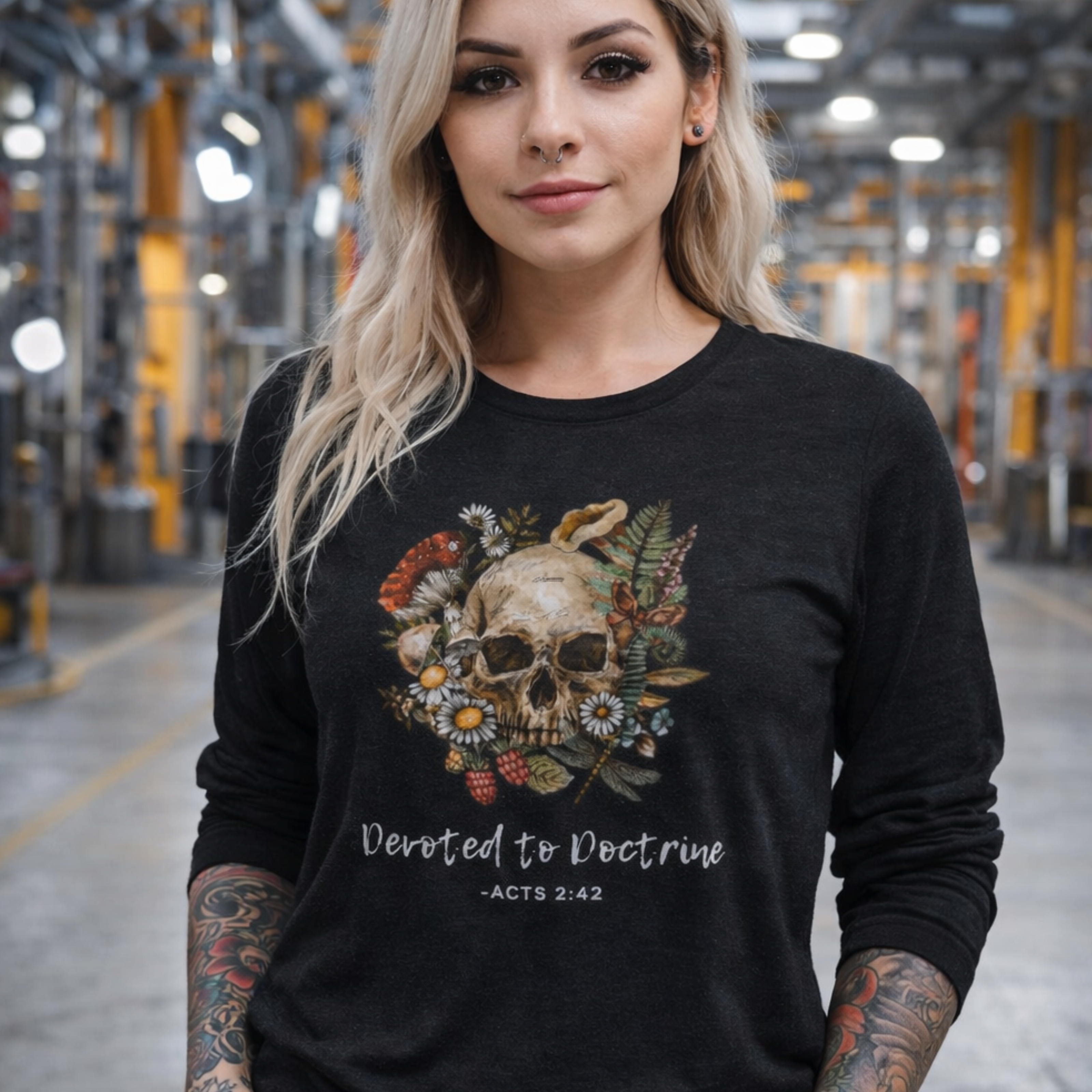 'Devoted To Doctrine' Long Sleeve Tee product thumbnail image
