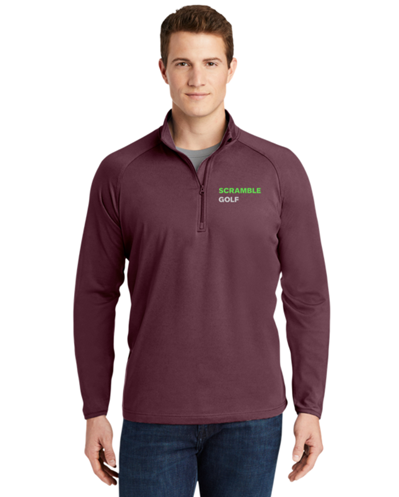 Embroidered Quarter-Zip Pullover – Performance Sport-Wick Men’s Pullover product thumbnail image Embroidered Quarter-Zip Pullover – Performance Sport-Wick Men’s Pullover product thumbnail image