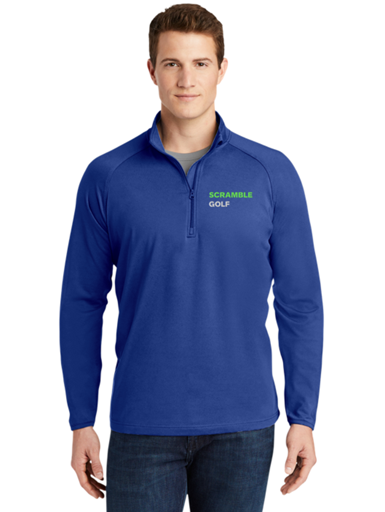 Embroidered Quarter-Zip Pullover – Performance Sport-Wick Men’s Pullover product thumbnail image Embroidered Quarter-Zip Pullover – Performance Sport-Wick Men’s Pullover product thumbnail image