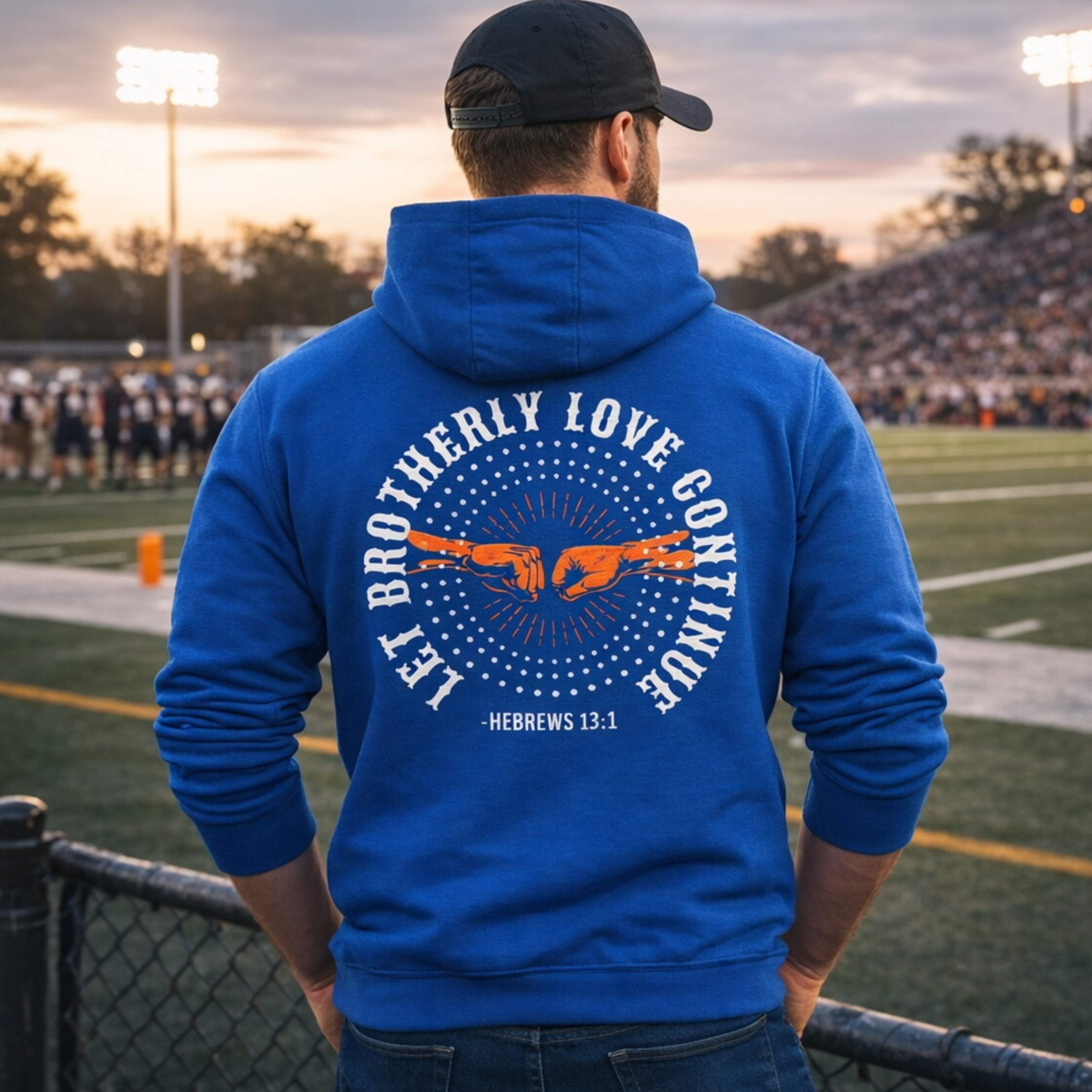 'Brotherly Love' Midweight Hoodie product thumbnail image