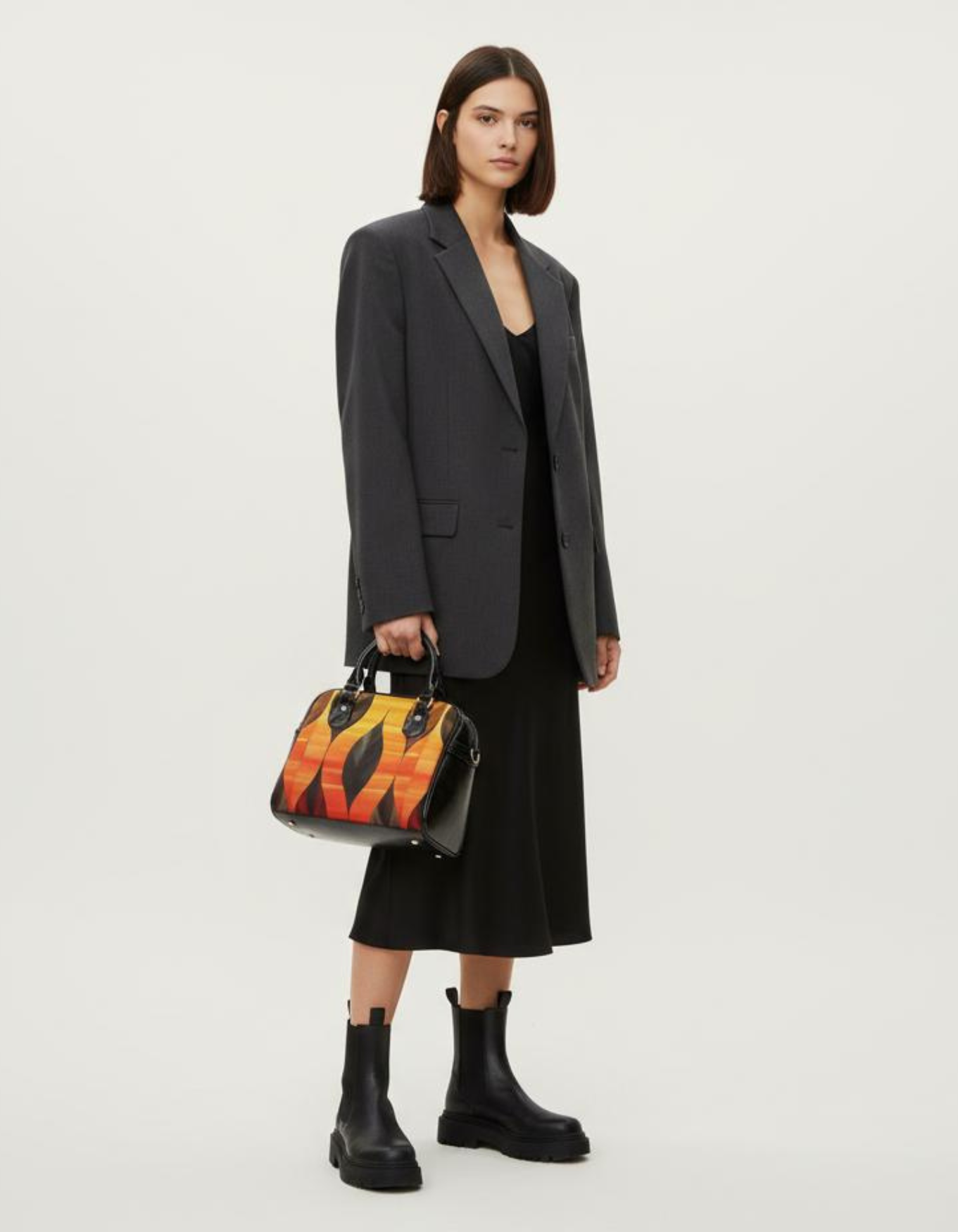 Lady's Shoulder Handbag – Tribal Floral Pattern Tote product thumbnail image Lady's Shoulder Handbag – Tribal Floral Pattern Tote product thumbnail image