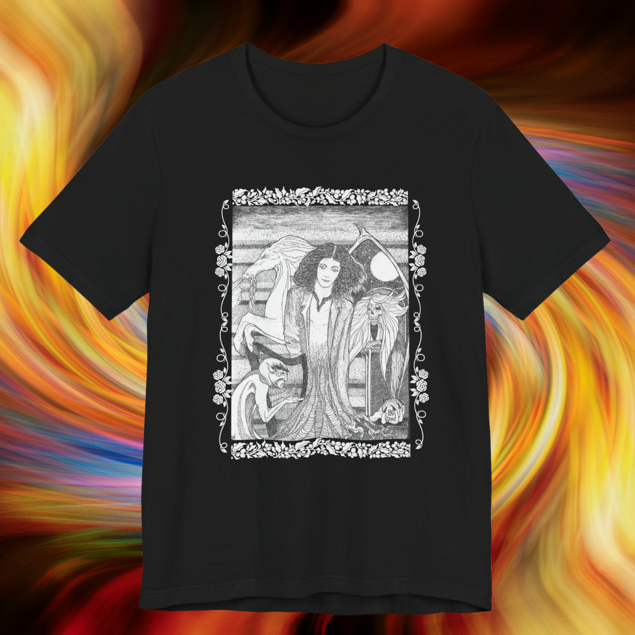 Fantastical Forest Druid Woman Tee product thumbnail image